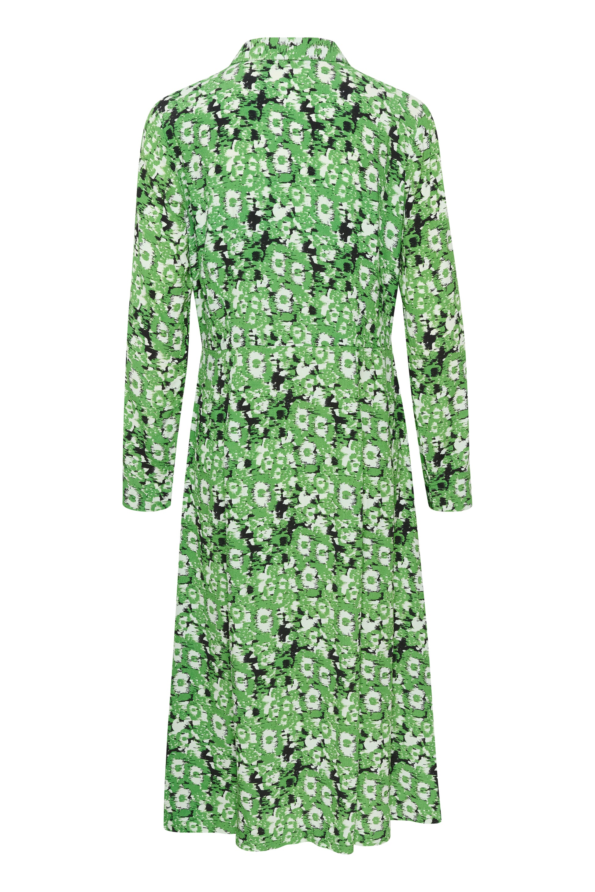 Soaked In Luxury Ina Green Floral Print Shirt Dress