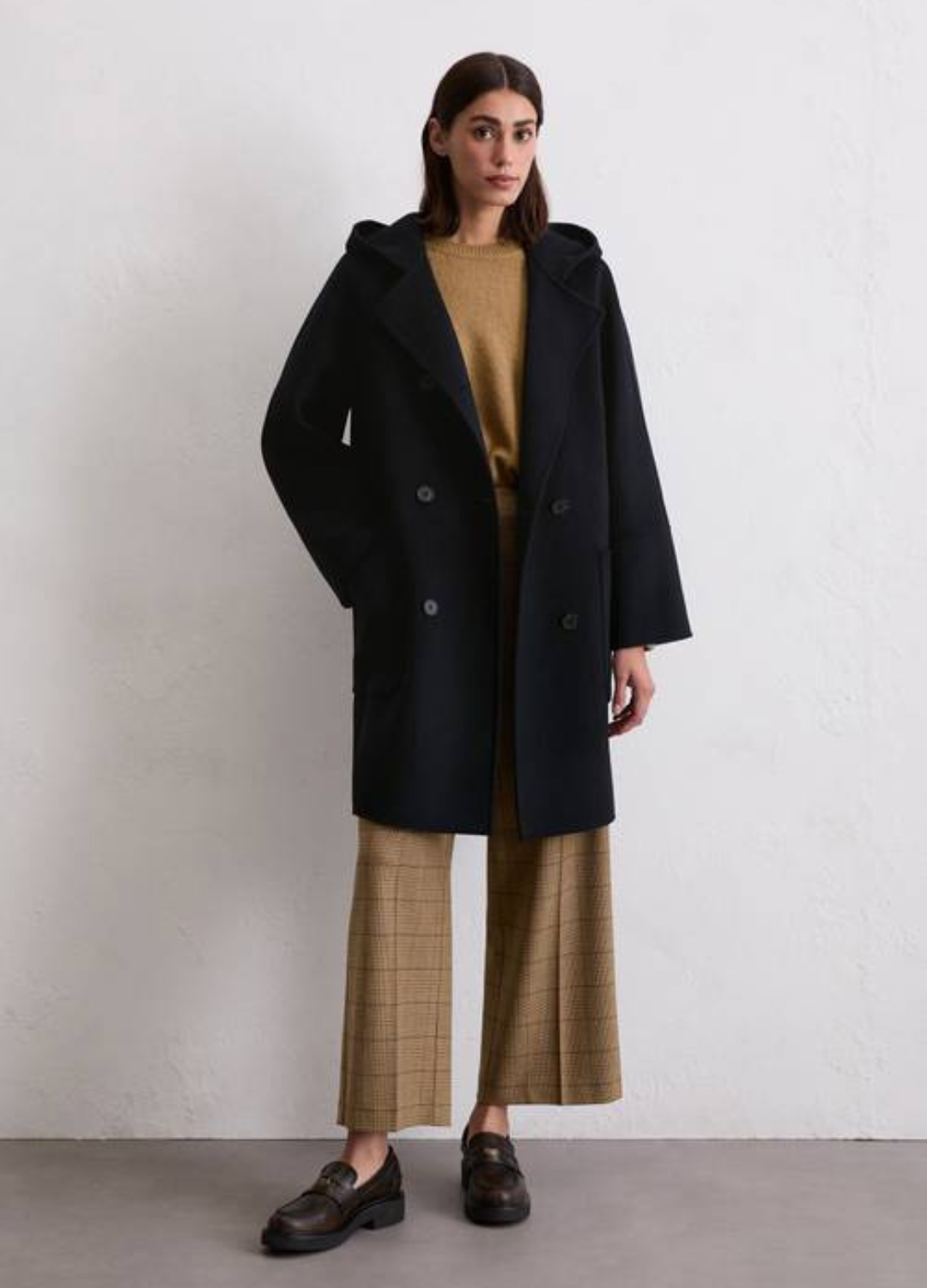 Marc O Polo - Navy Blue Wool Coat