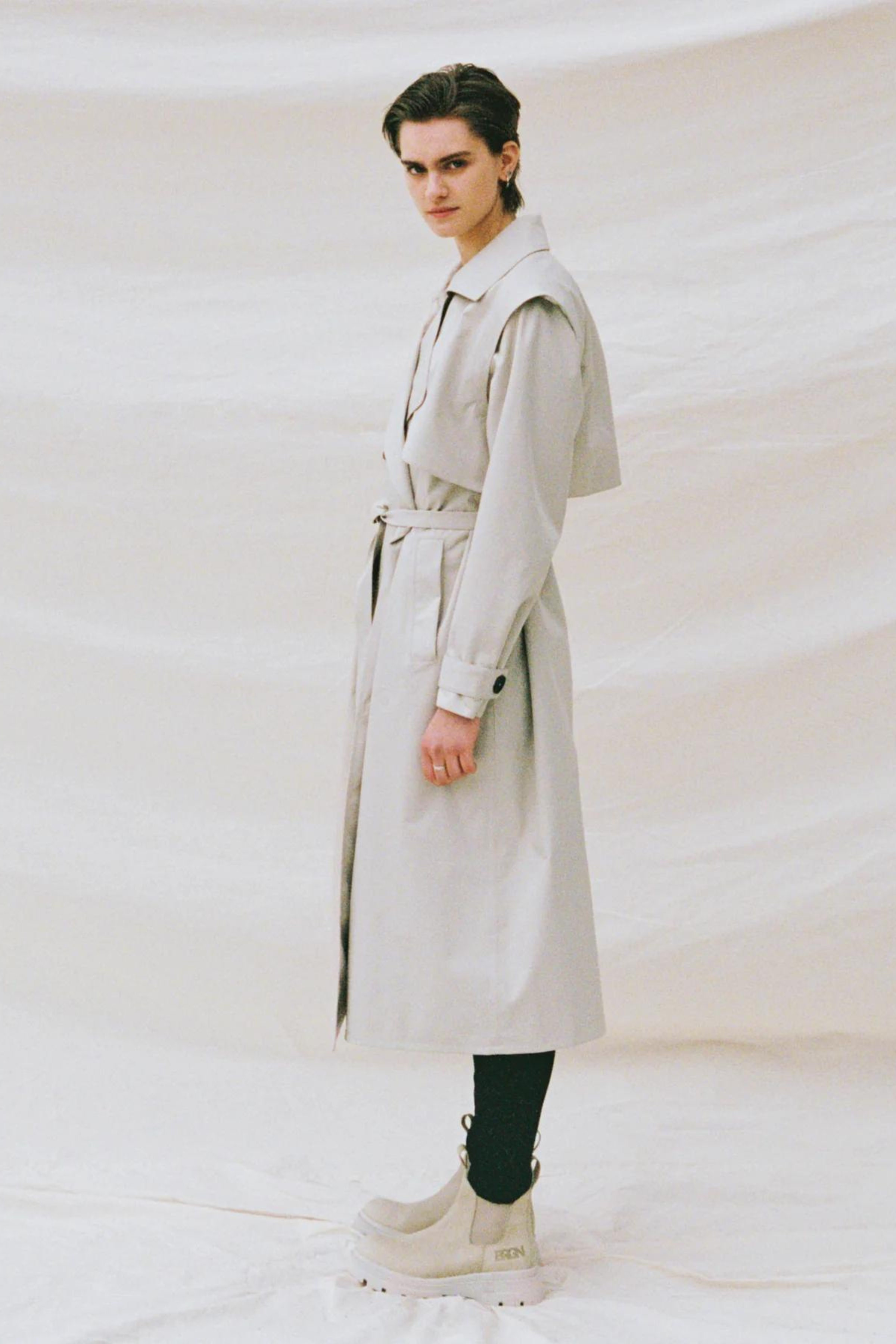 BRGN - Regndråpe Trench Coat Sand