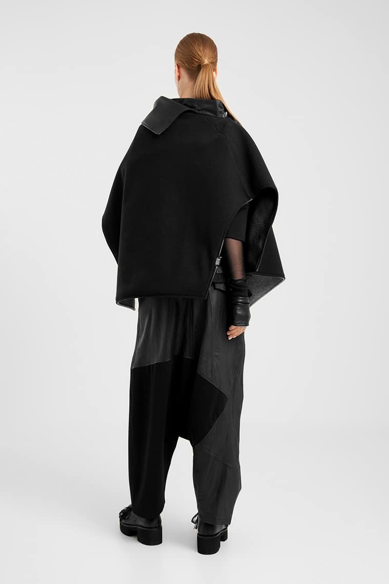Elsewhere - Reversible Wool Poncho