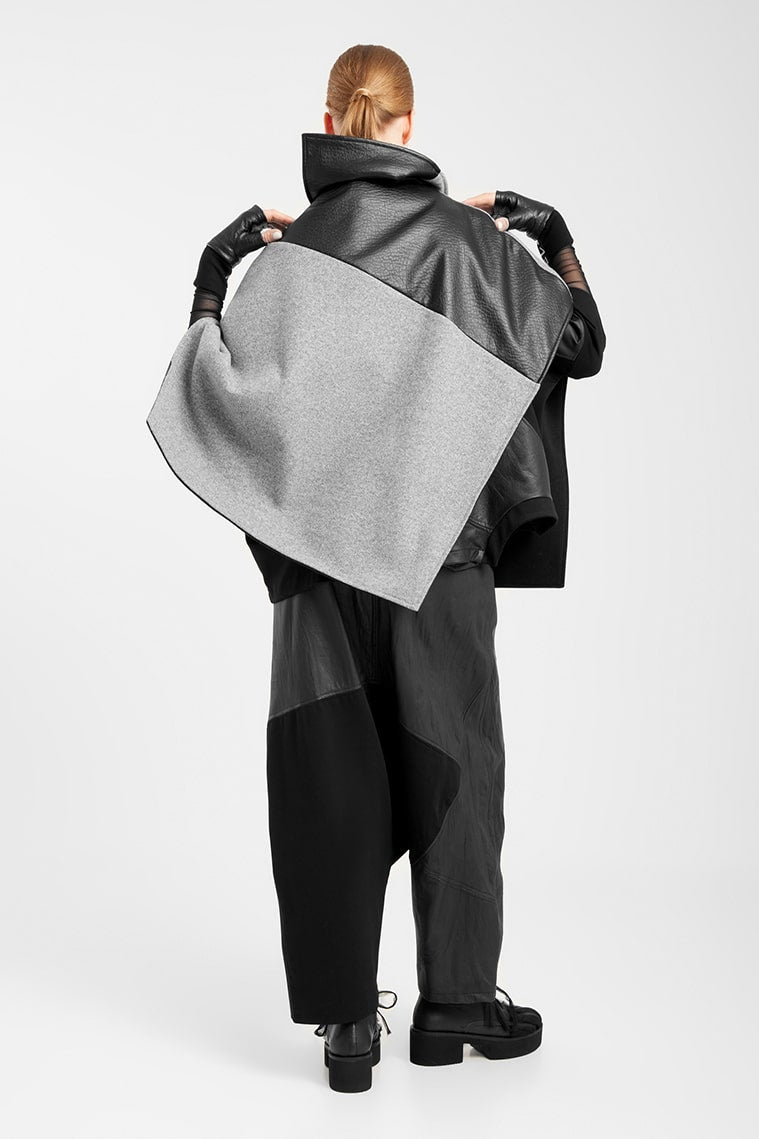 Elsewhere - Reversible Wool Poncho