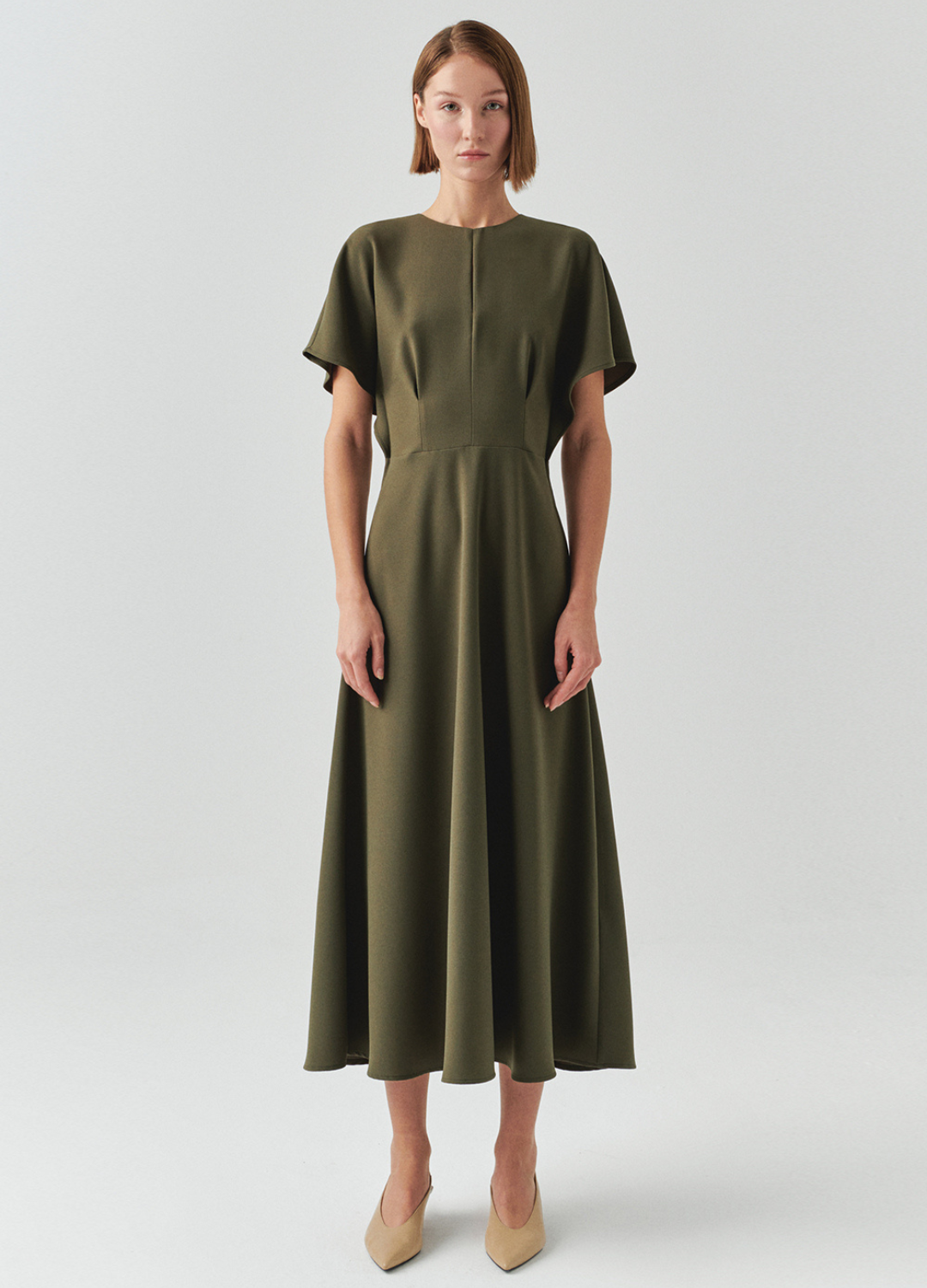 Exquise - Elodie Dress in Khaki
