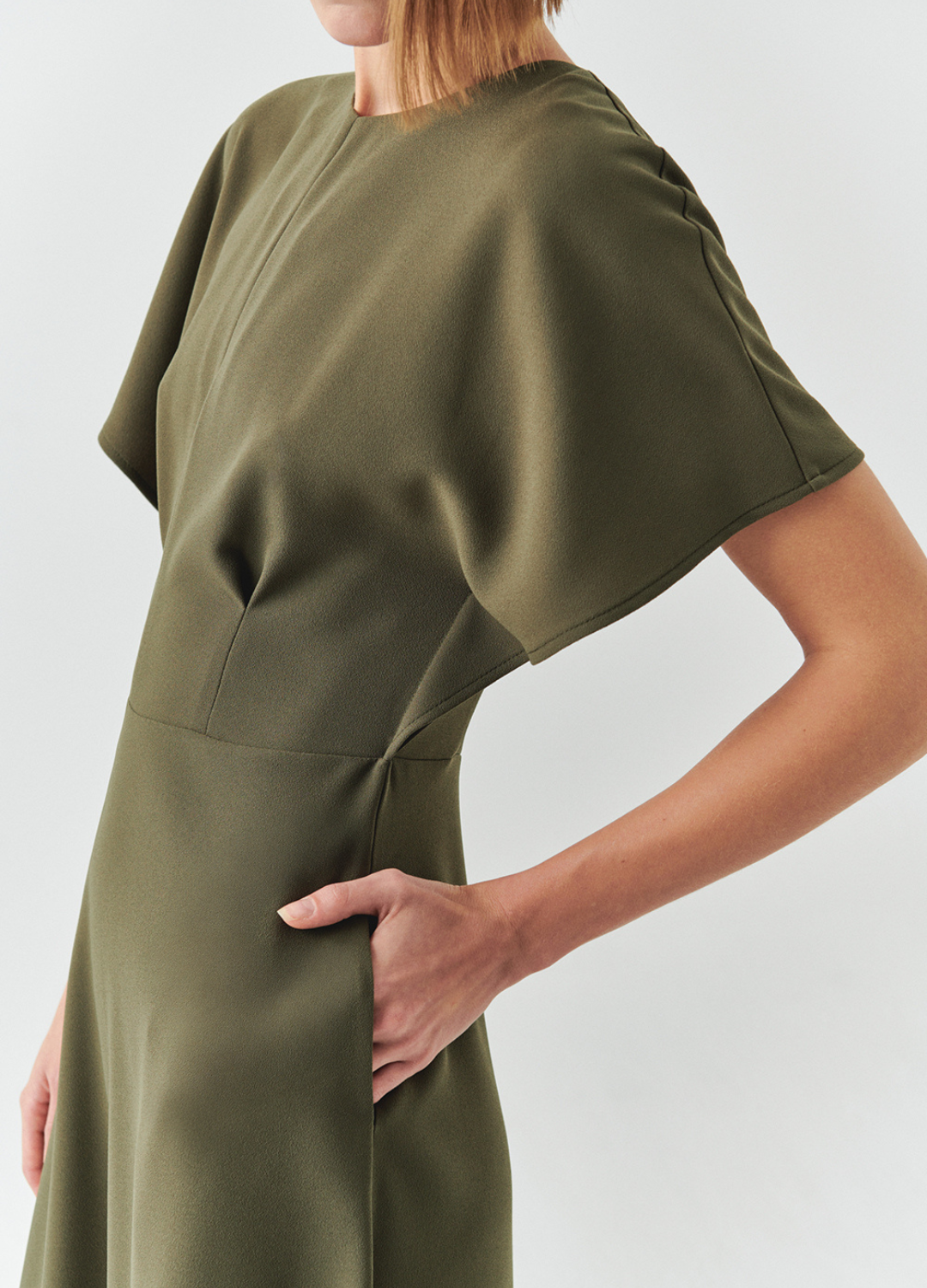 Exquise - Elodie Dress in Khaki