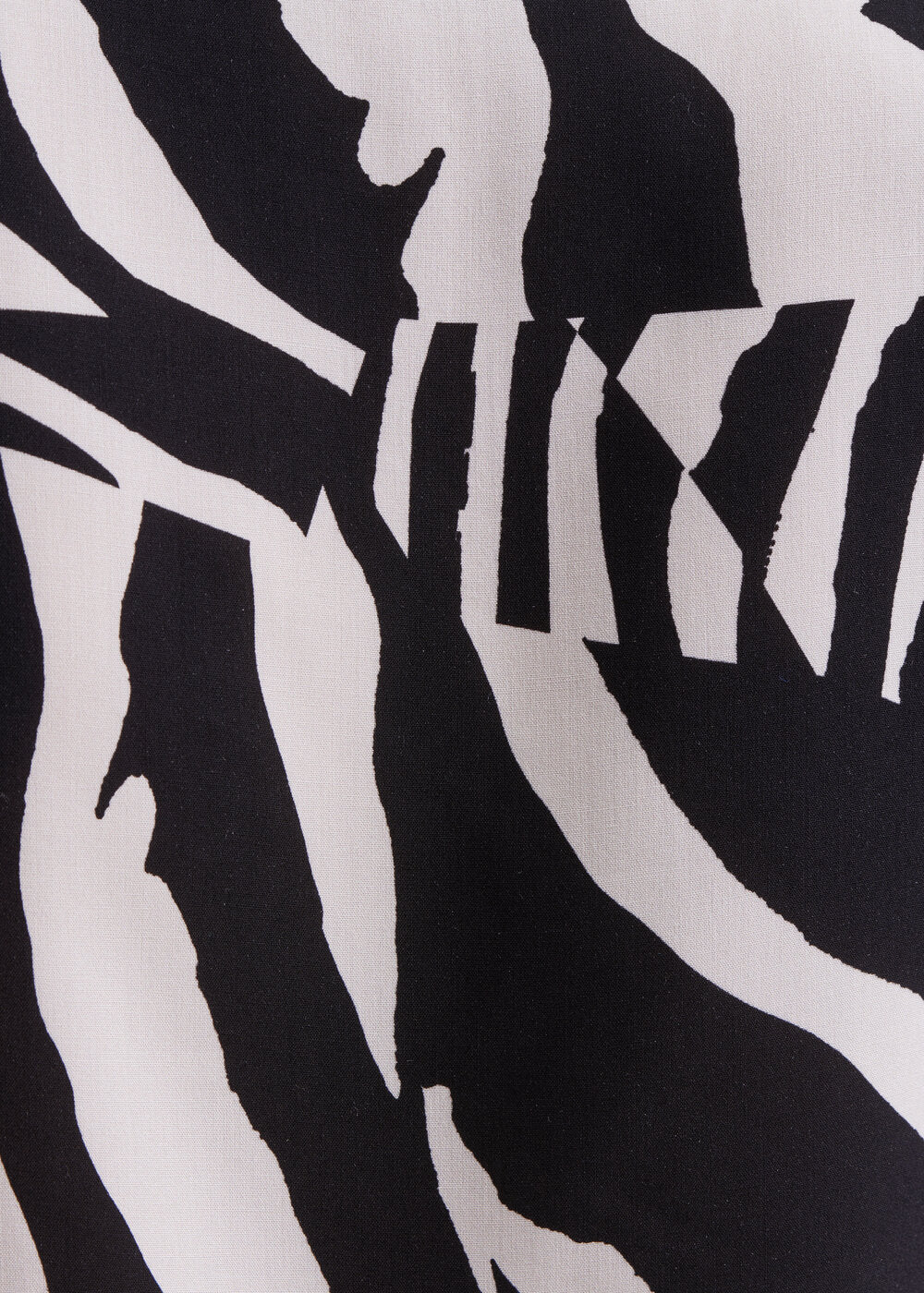 Lamiya  Short-sleeved Zebra Print V-neck Blouse