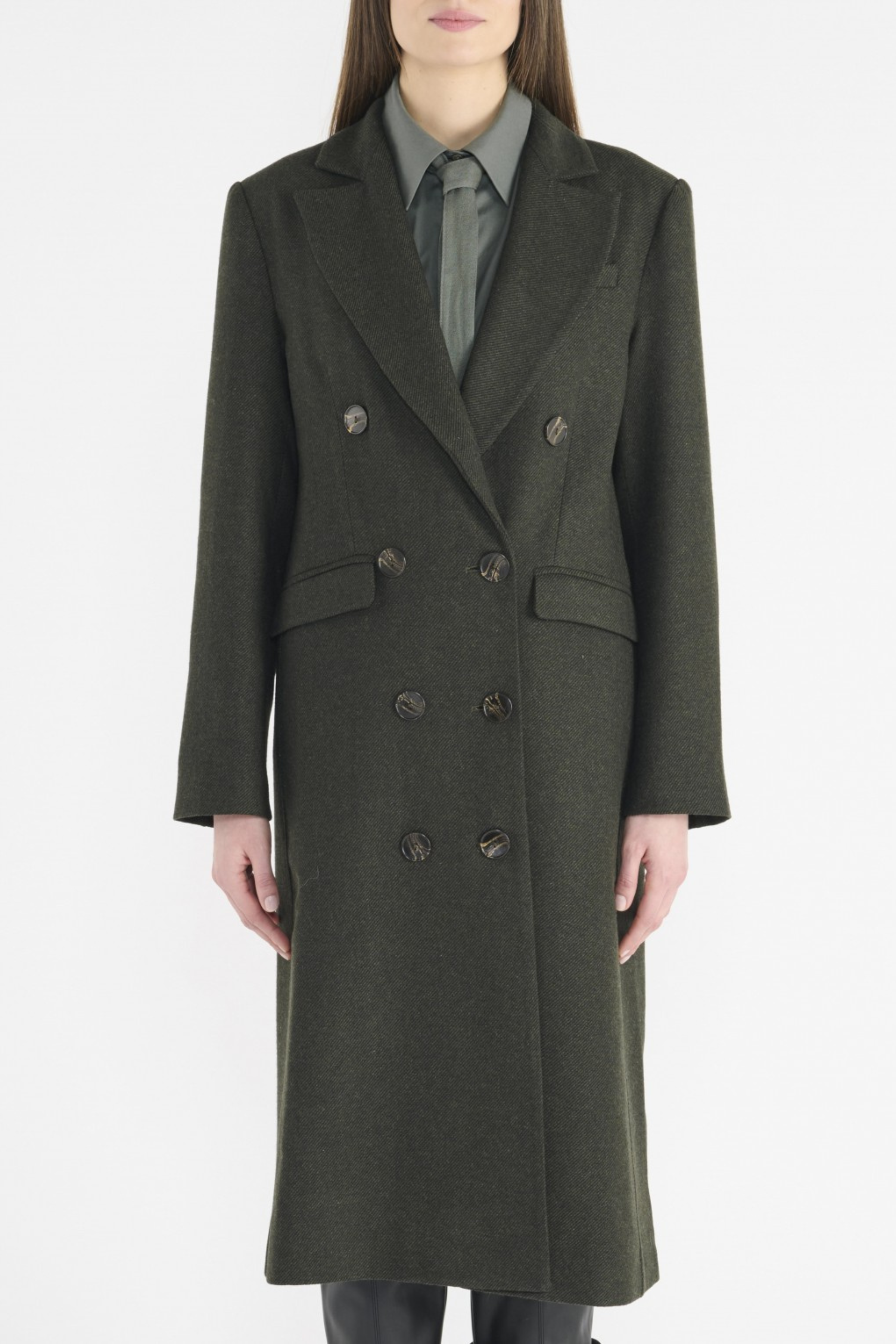 HANA SAN - TIZIANO KAKI COAT