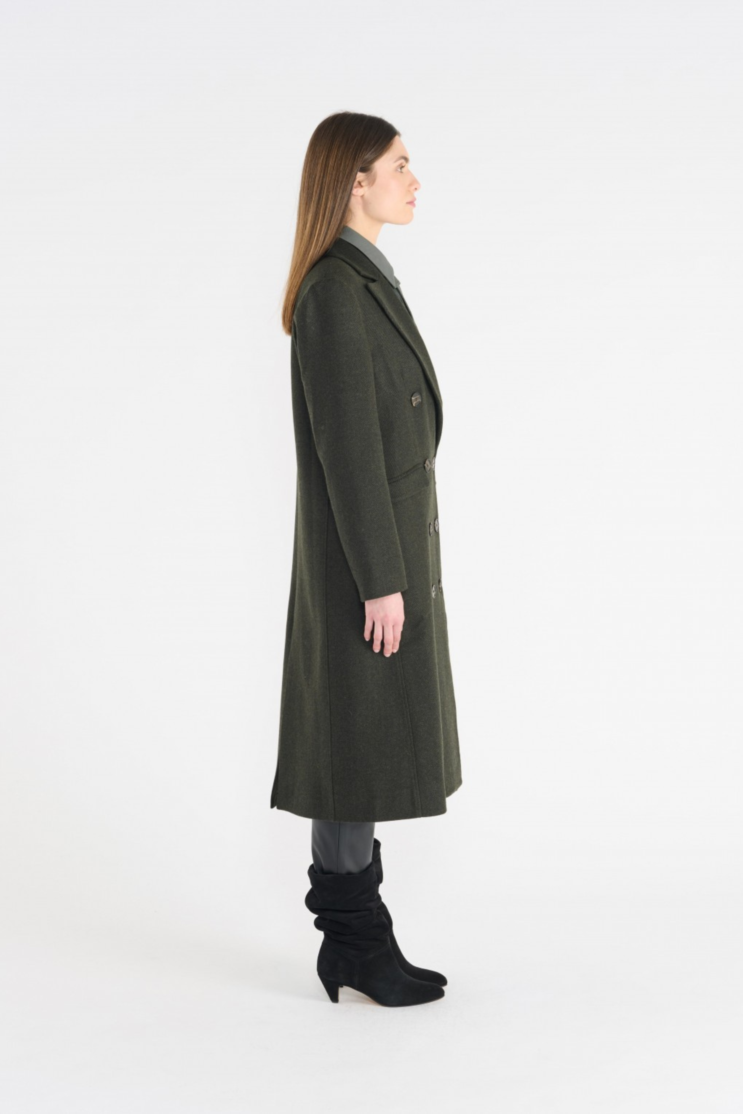 HANA SAN - TIZIANO KAKI COAT