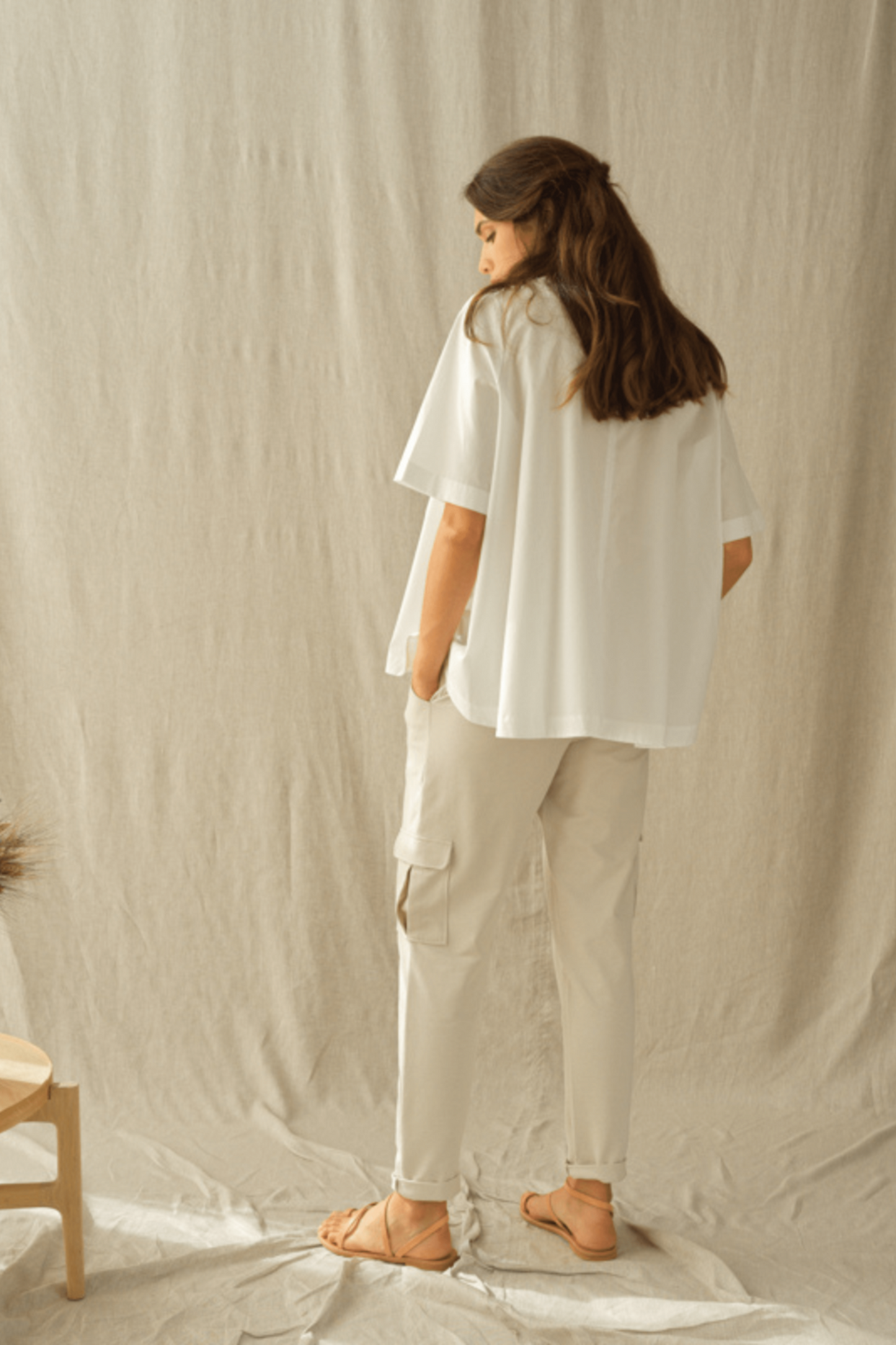 Hana San - Batistine Shirt In White