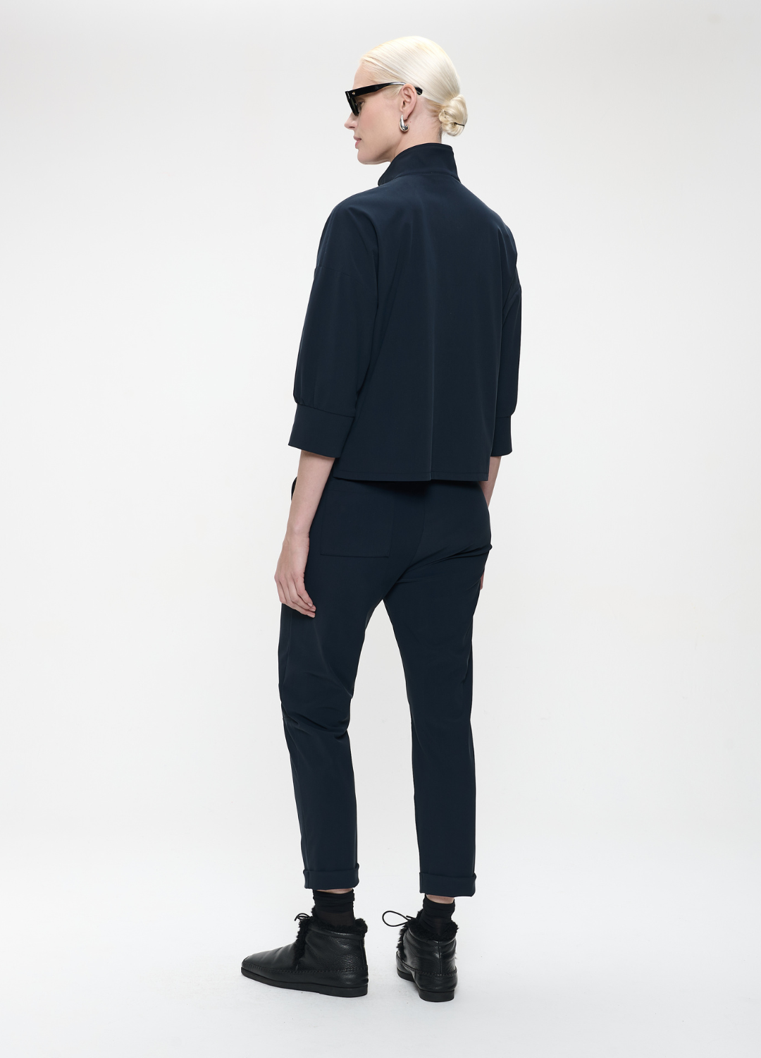 Jane Lushka - Angelika Blue Jersey Top