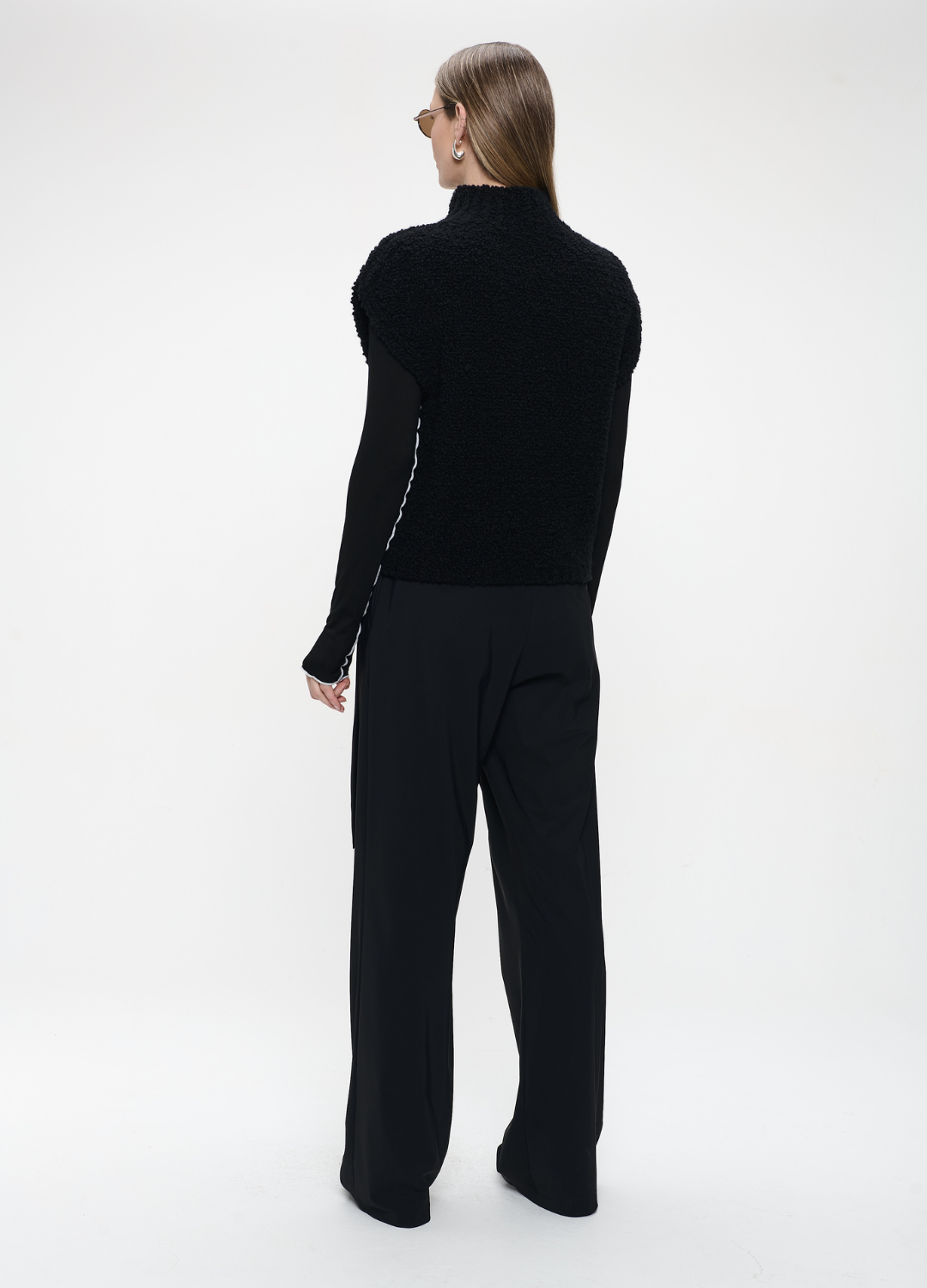 Jane Lushka - Black Boucle Vest