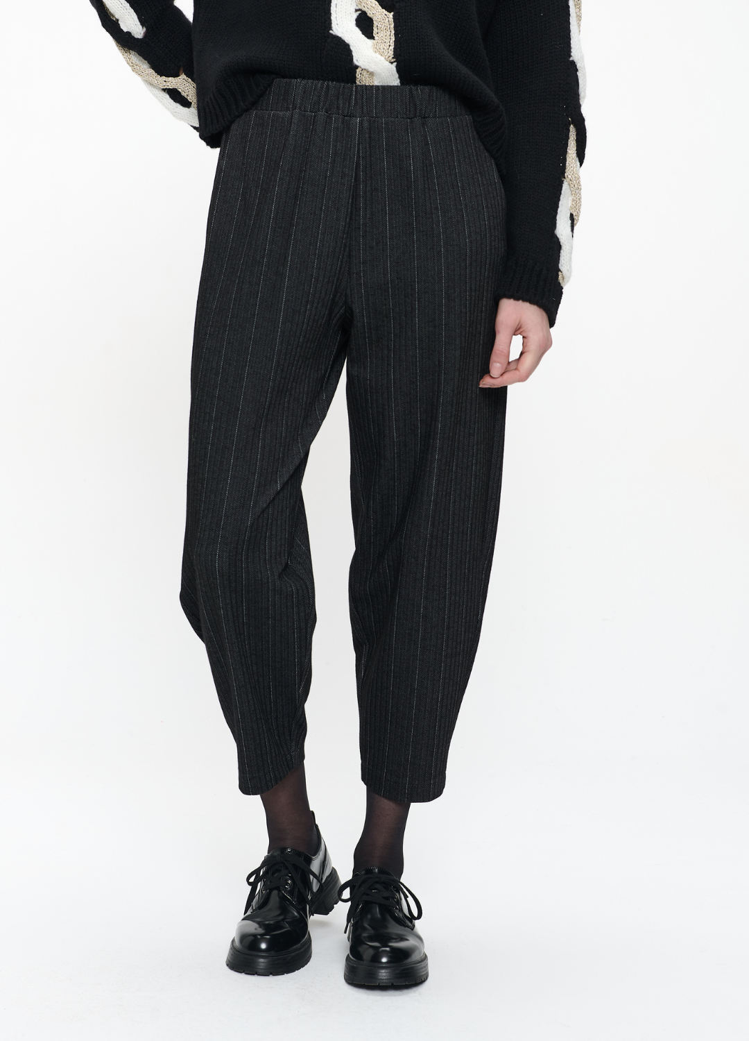 Jane Lushka - Bortolo Black Elastane Pants