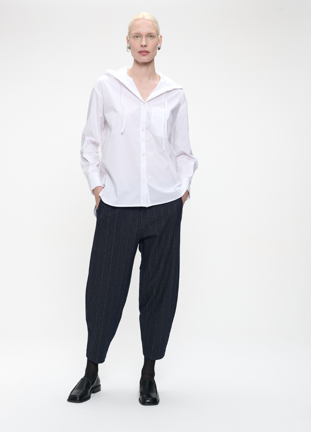 Jane Lushka - Bortolo Blue Elastane Pants