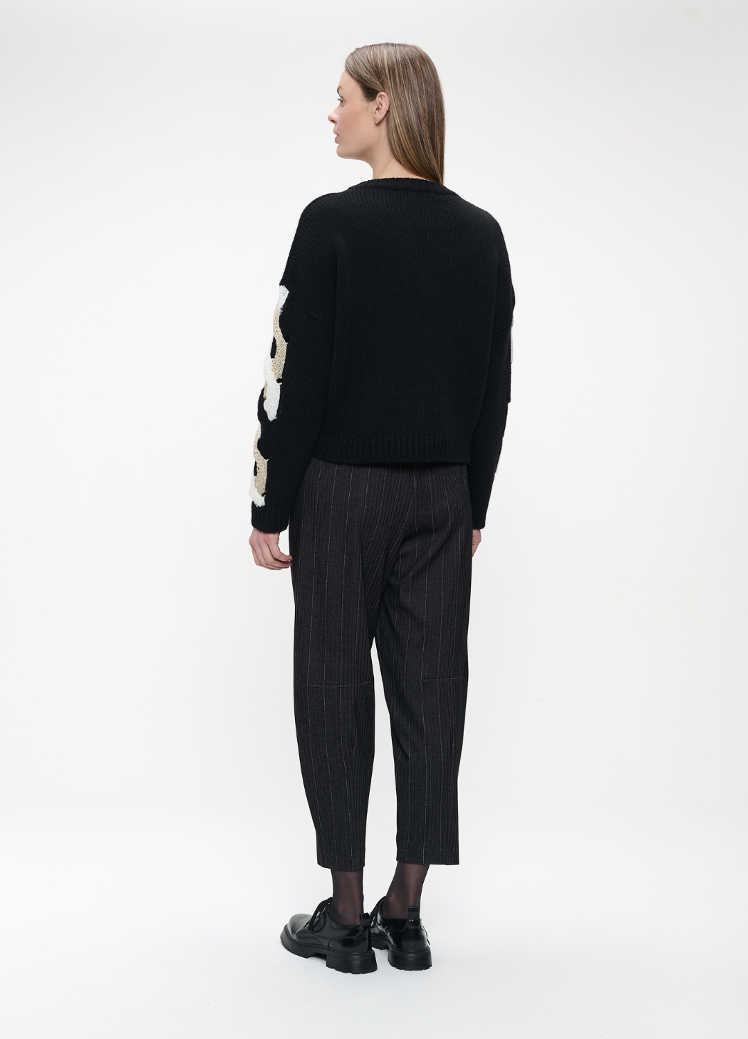 Jane Lushka - Bortolo Black Elastane Pants