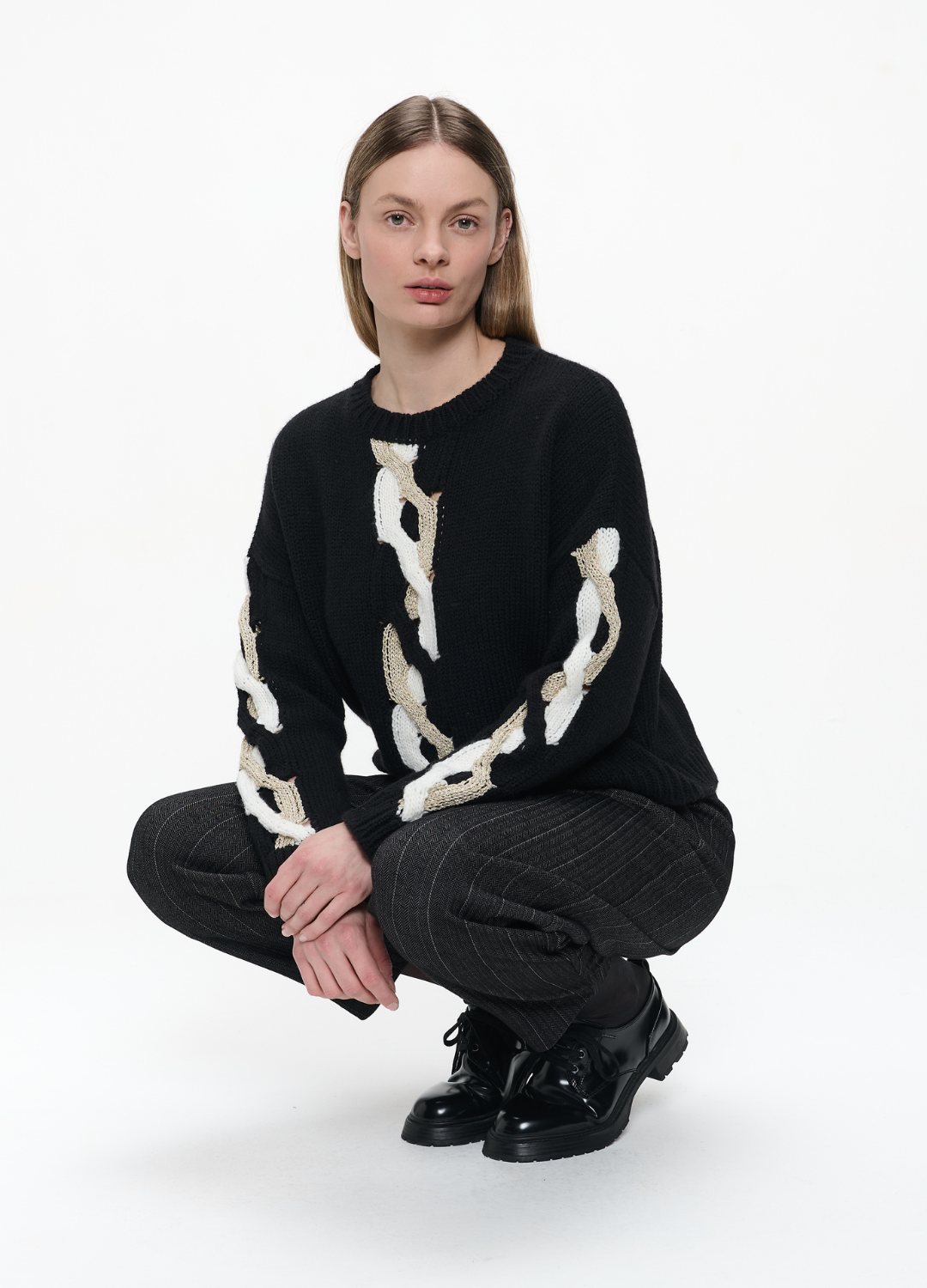 Jane Lushka - Bortolo Black Elastane Pants