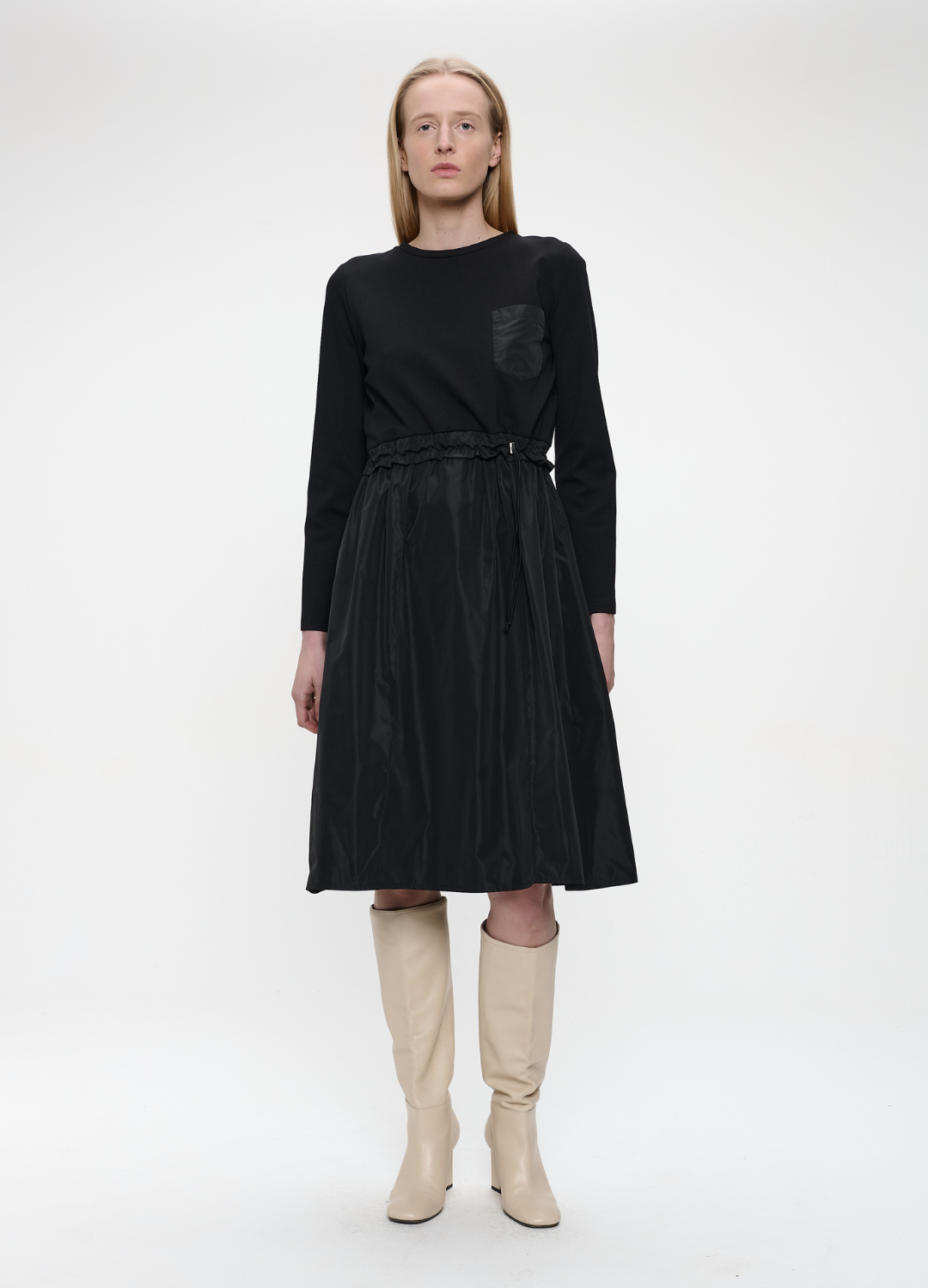Jane Lushka - Ester Black Taffeta Dress