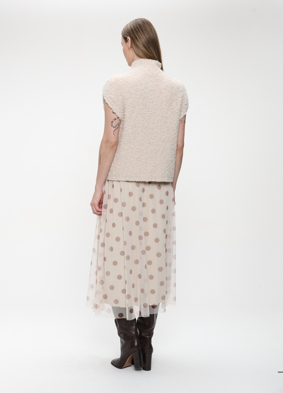 Jane Lushka - Off White Boucle Vest