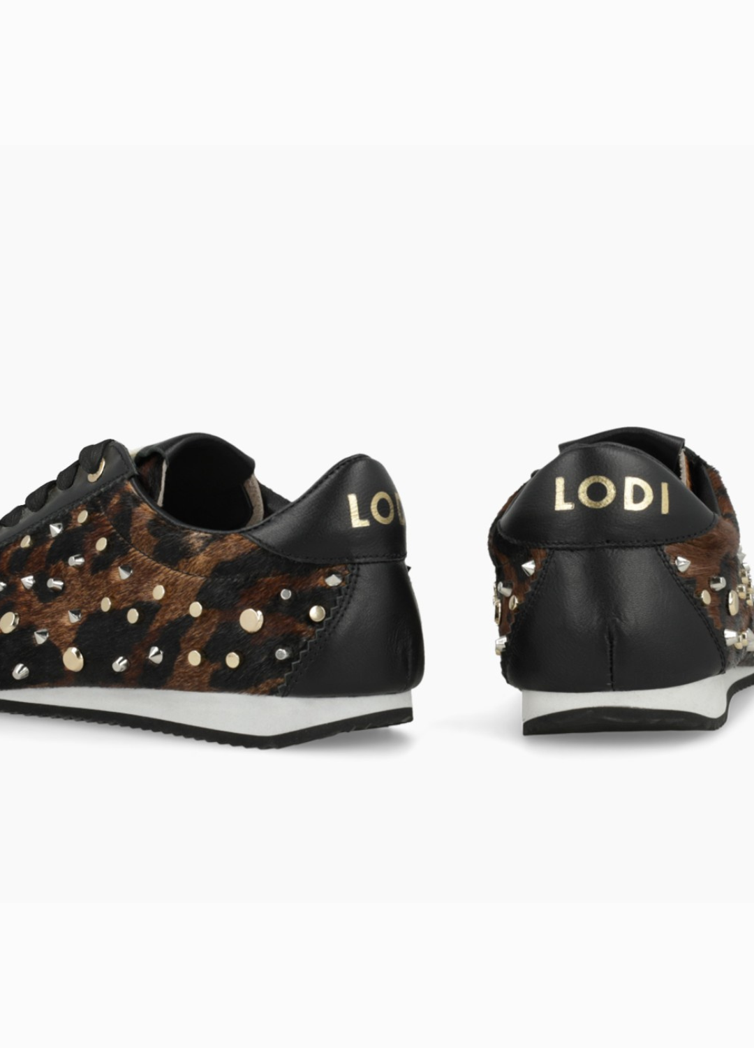 Lodi - Leo Leather Stud Sneaker