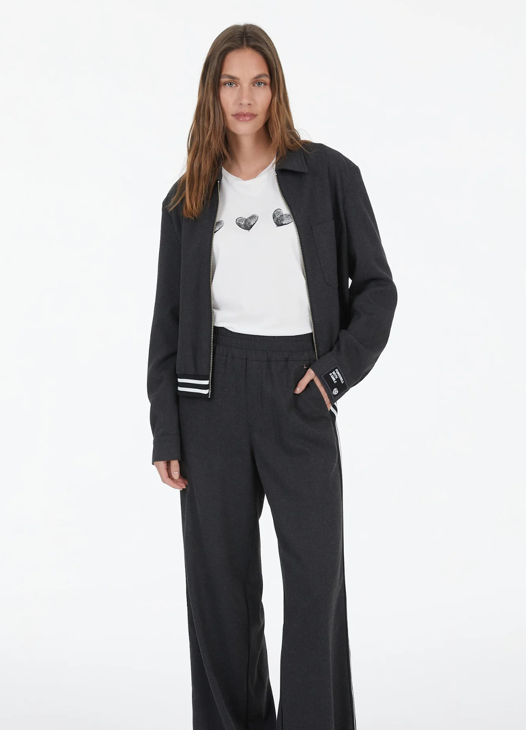 Marc Aurel - Charcoal Collared Bomber