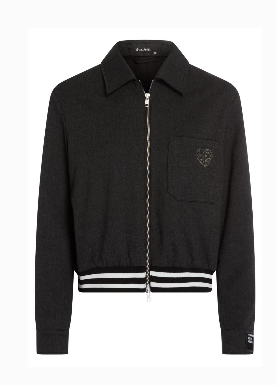 Marc Aurel - Charcoal Collared Bomber