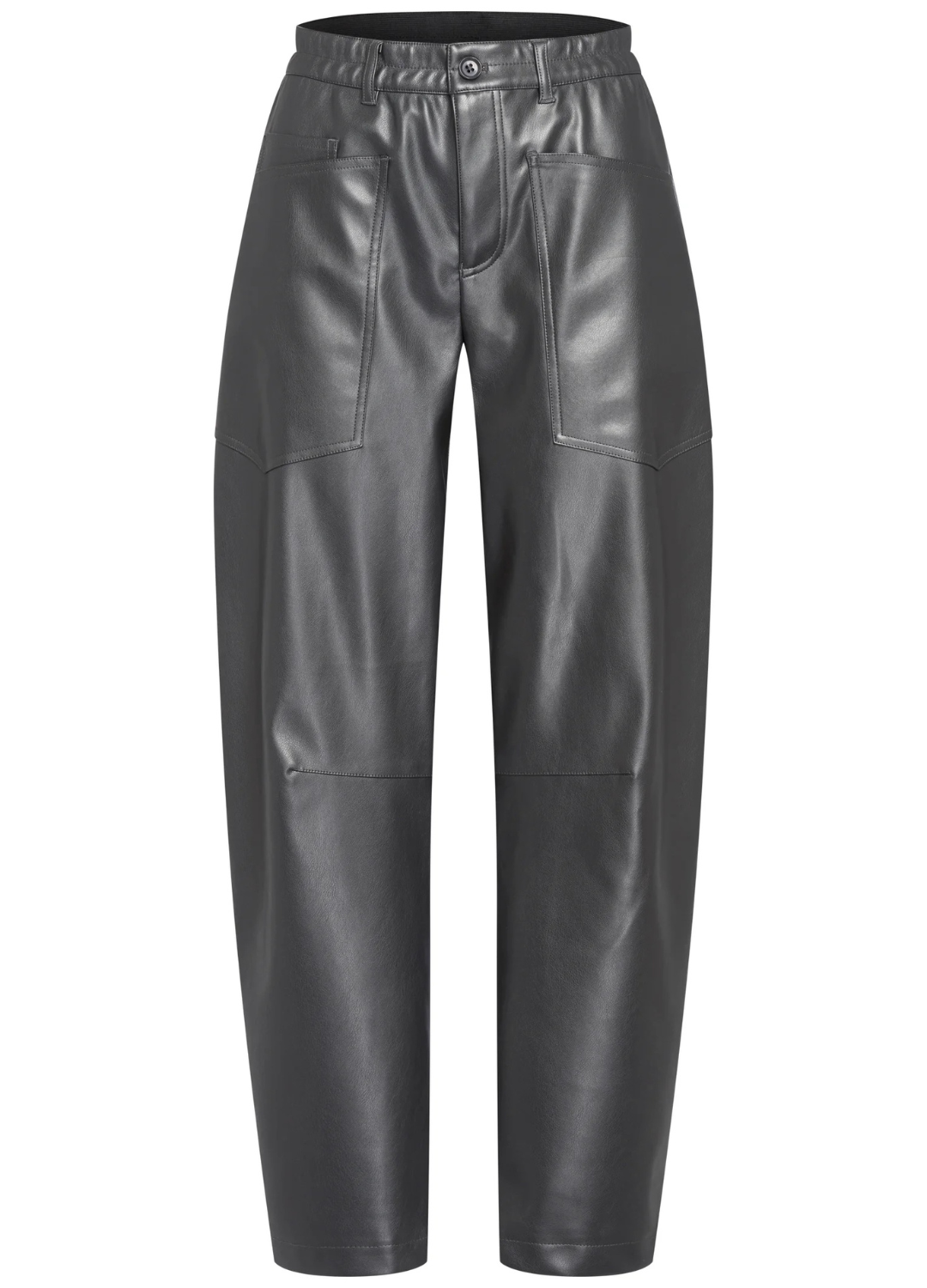 Marc Aurel - Charcoal Pleather Pants