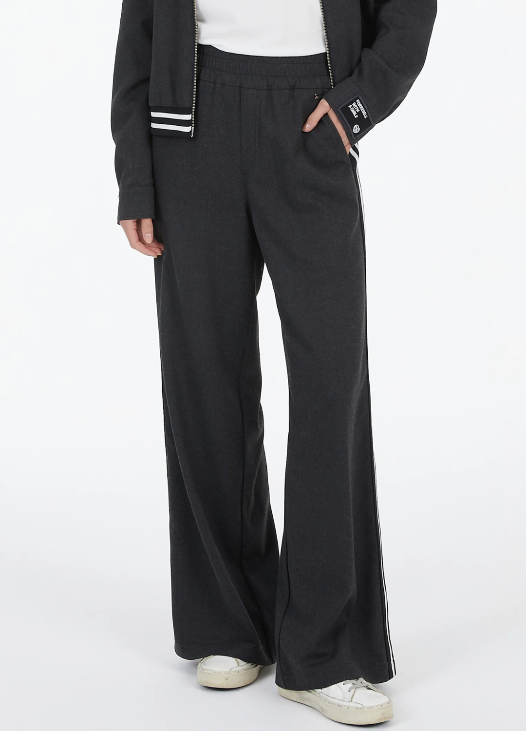 Marc Aurel - Charcoal Pull On Pants