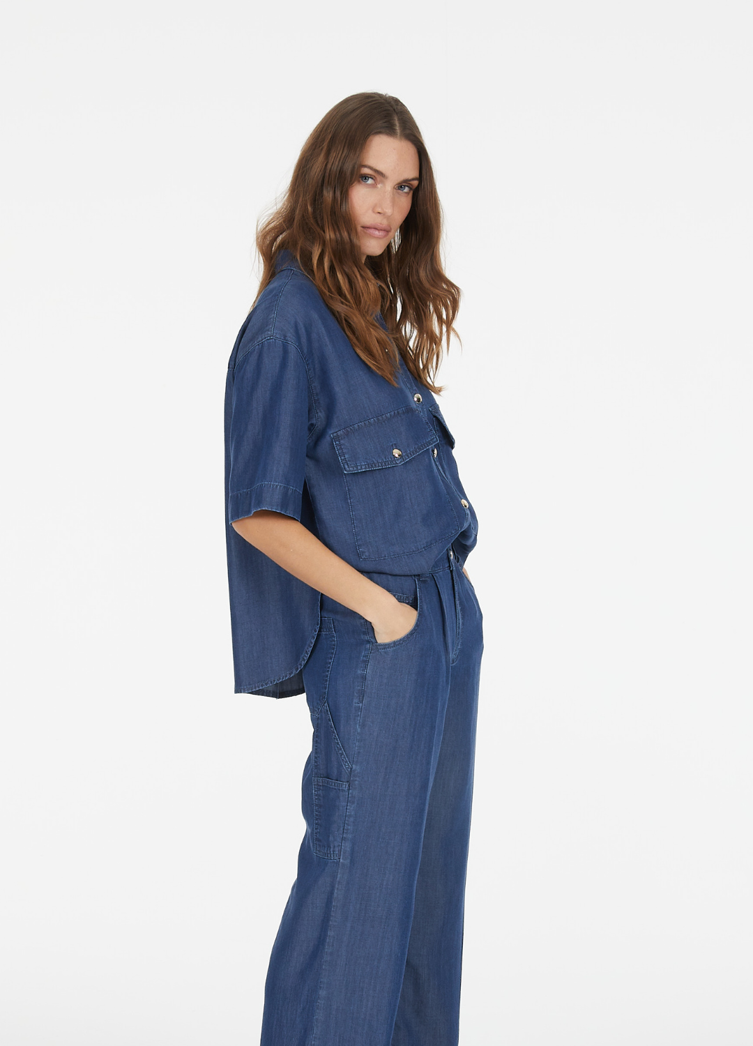 Marc Aurel - Dark Blue Denim Shirt