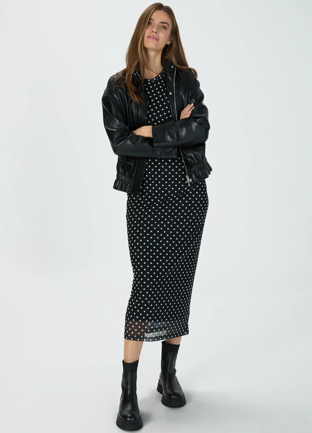 Marc Aurel - Vegan Leather Black Jacket