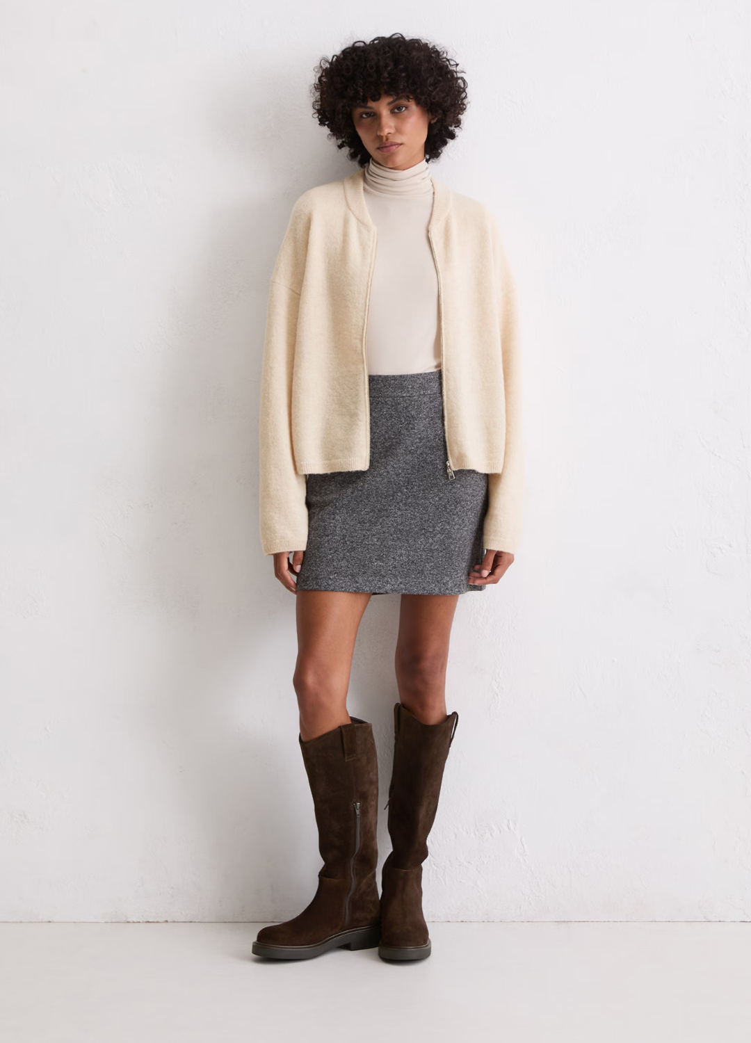 Marc O Polo - Natural Stone Zip Cardigan