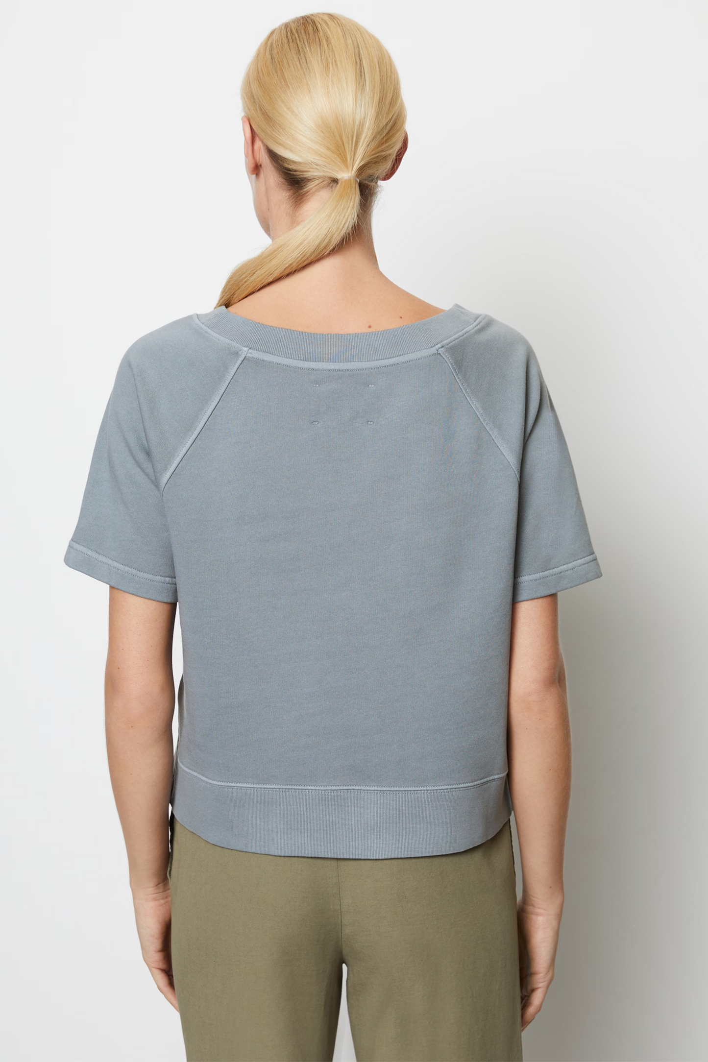 Marc O Polo - Sea Short Sleeve Sweatshirt  in Organic Cotton