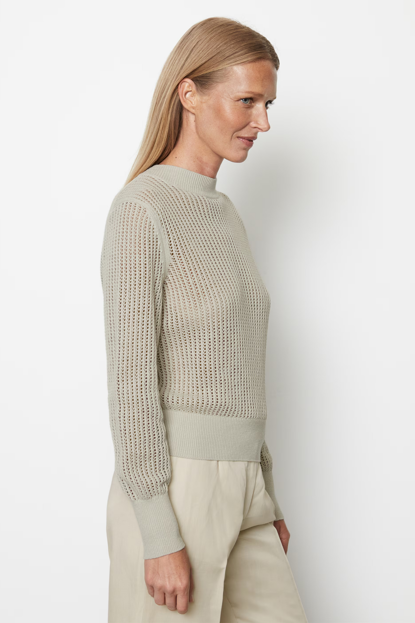 Marc O Polo Knitted Stone Grey Pullover