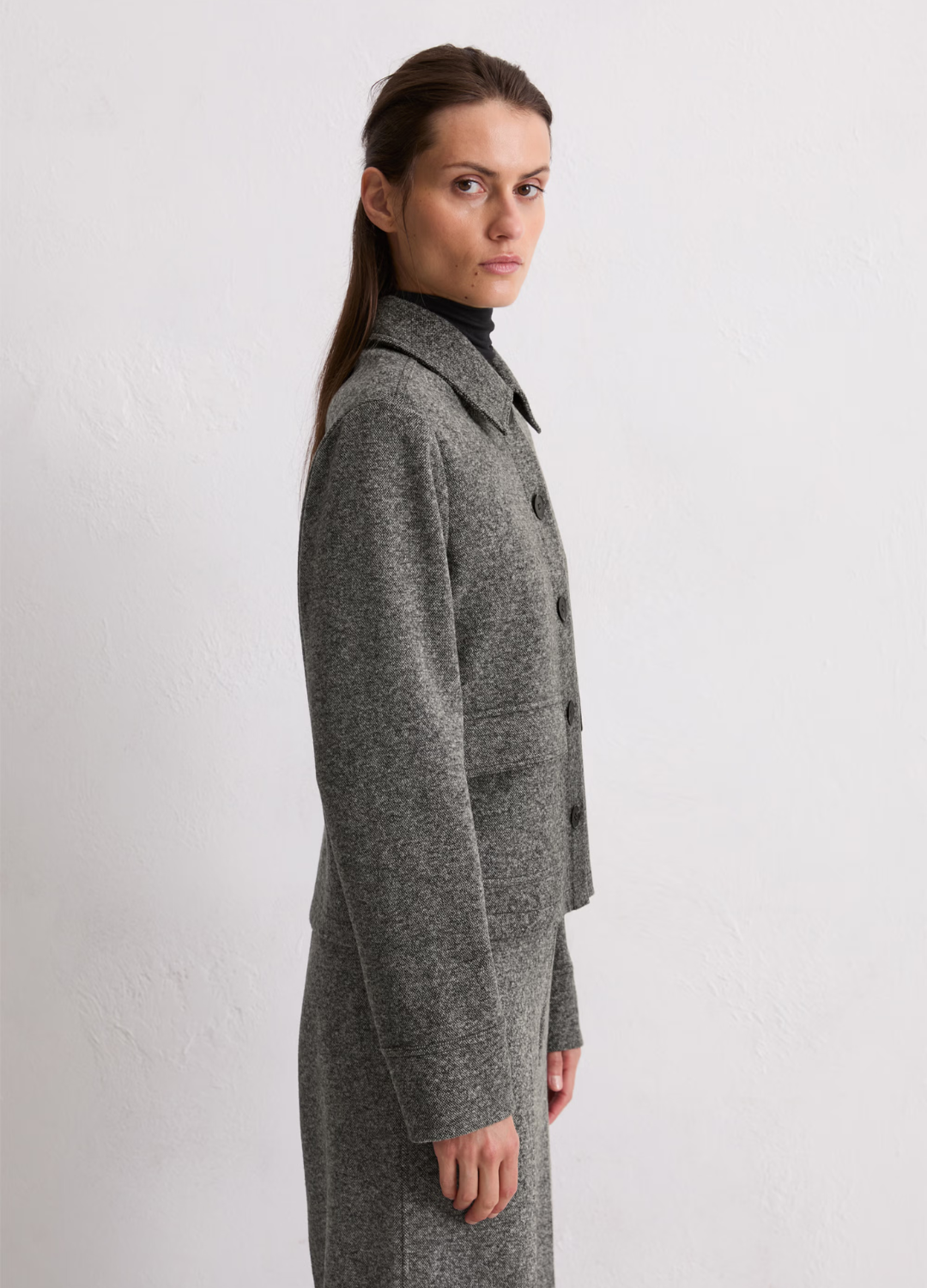 Marc O' Polo - Grey Melange Tweed Jacket