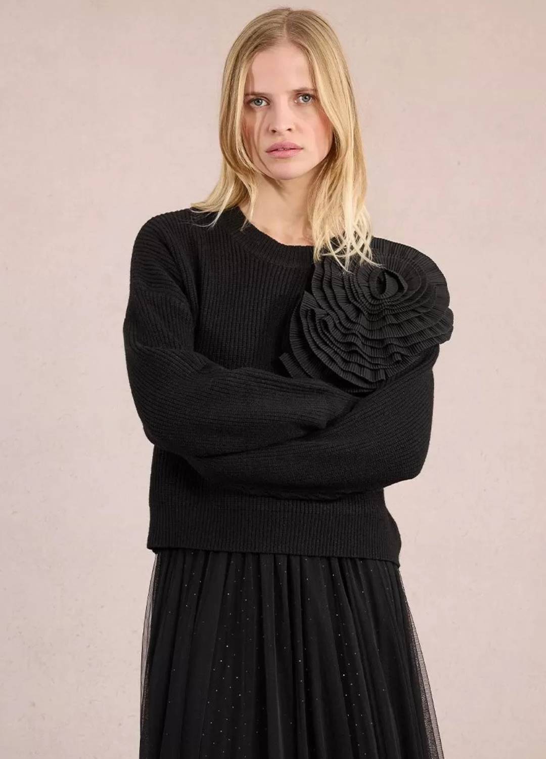 Molly Bracken - Black Disc Design Jumper