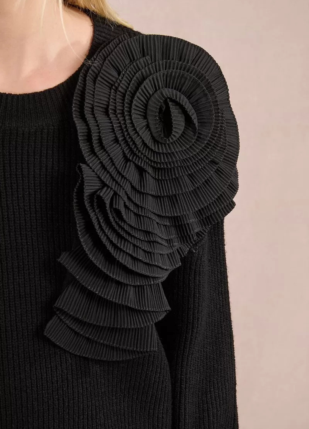 Molly Bracken - Black Disc Design Jumper