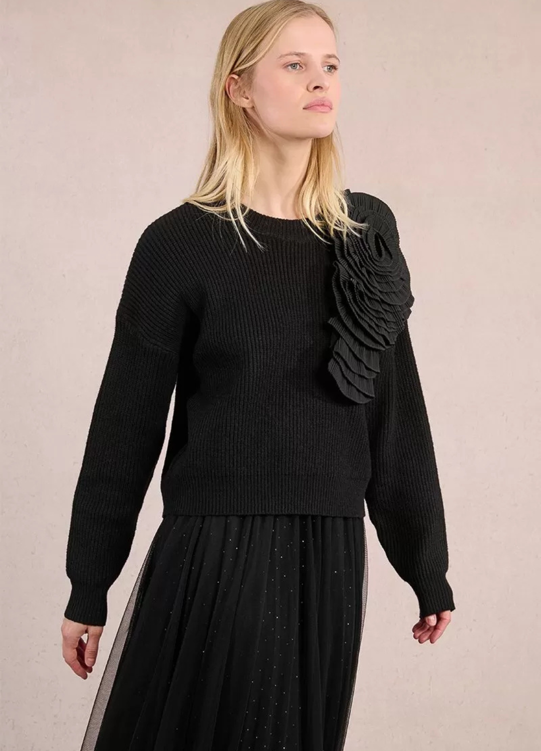 Molly Bracken - Black Disc Design Jumper