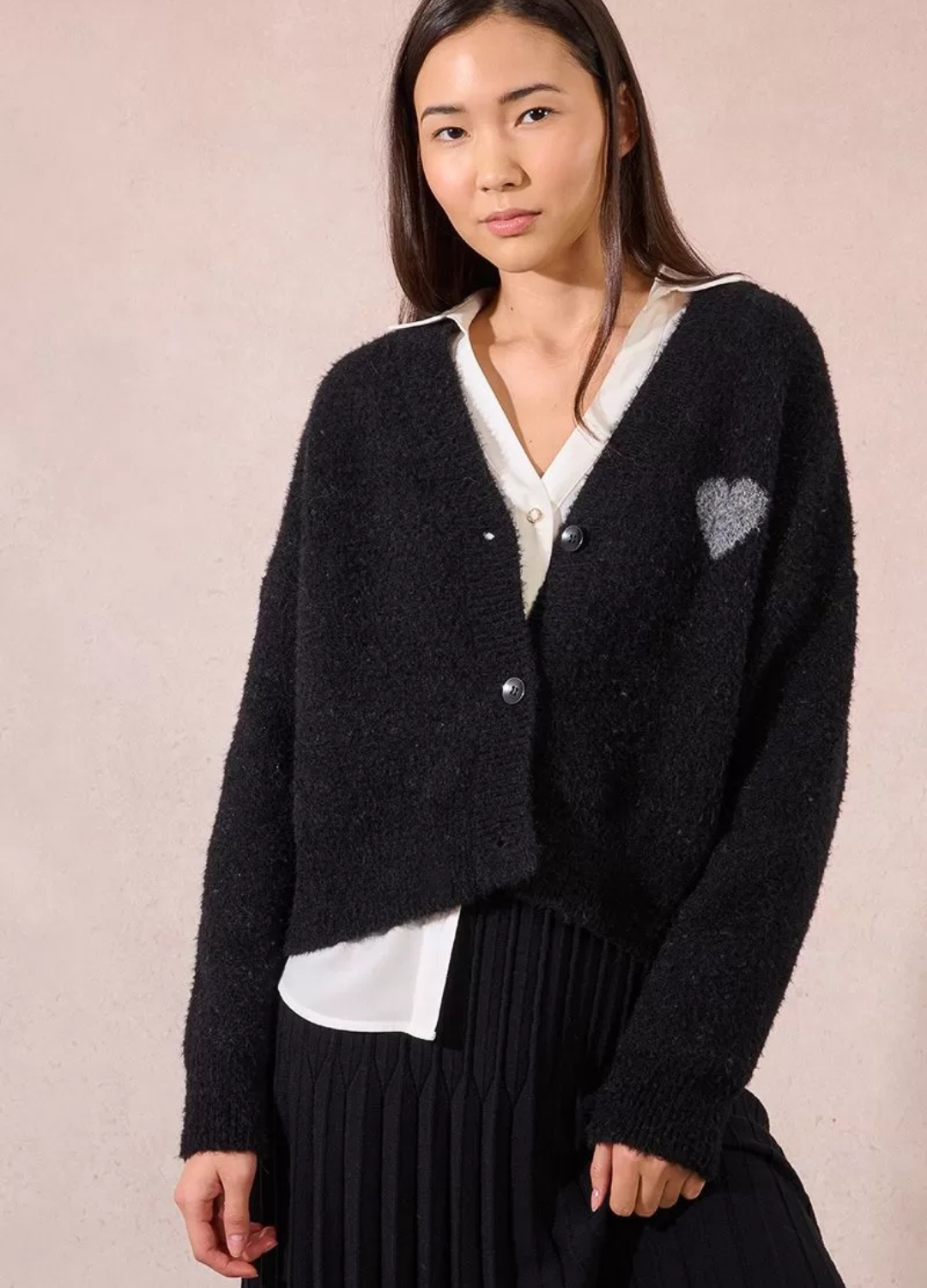 Molly Bracken - Black Heart Cardigan