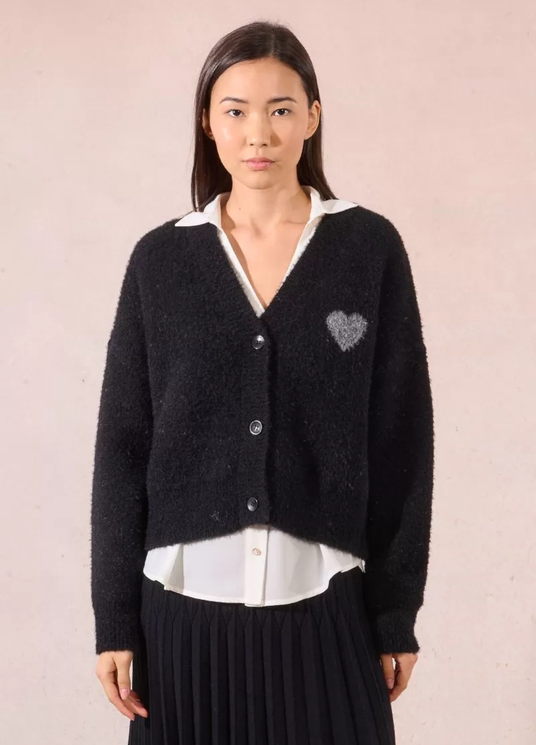 Molly Bracken - Black Heart Cardigan
