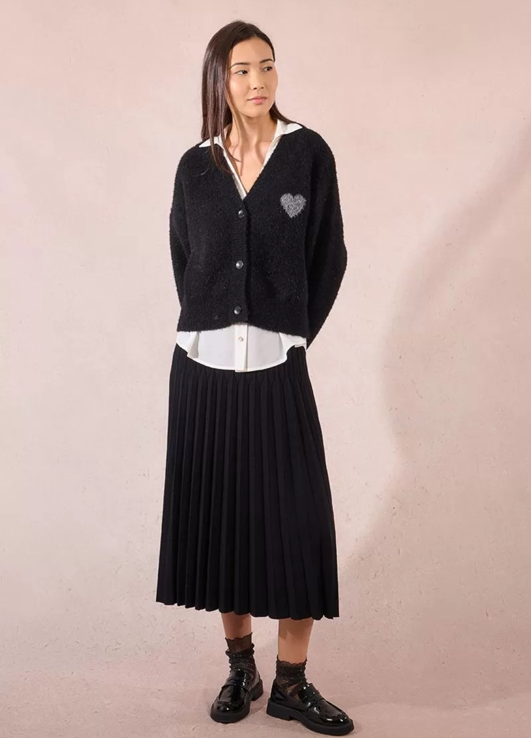 Molly Bracken - Black Heart Cardigan