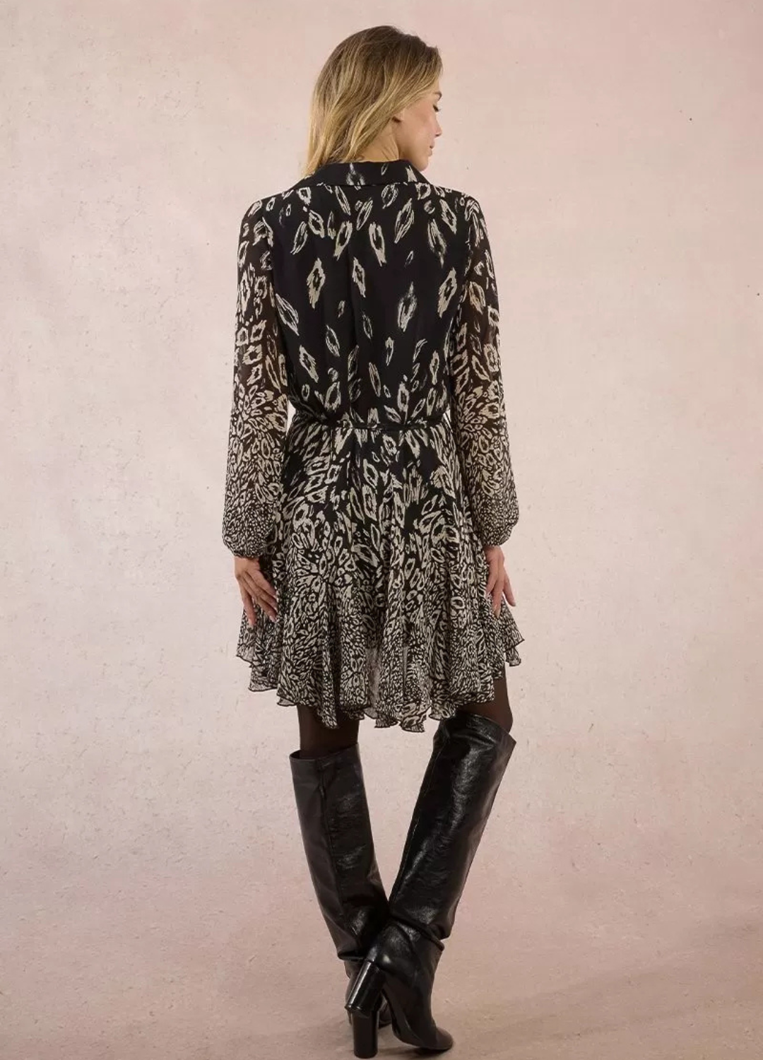 Molly Bracken - Black & White Flowing Dress