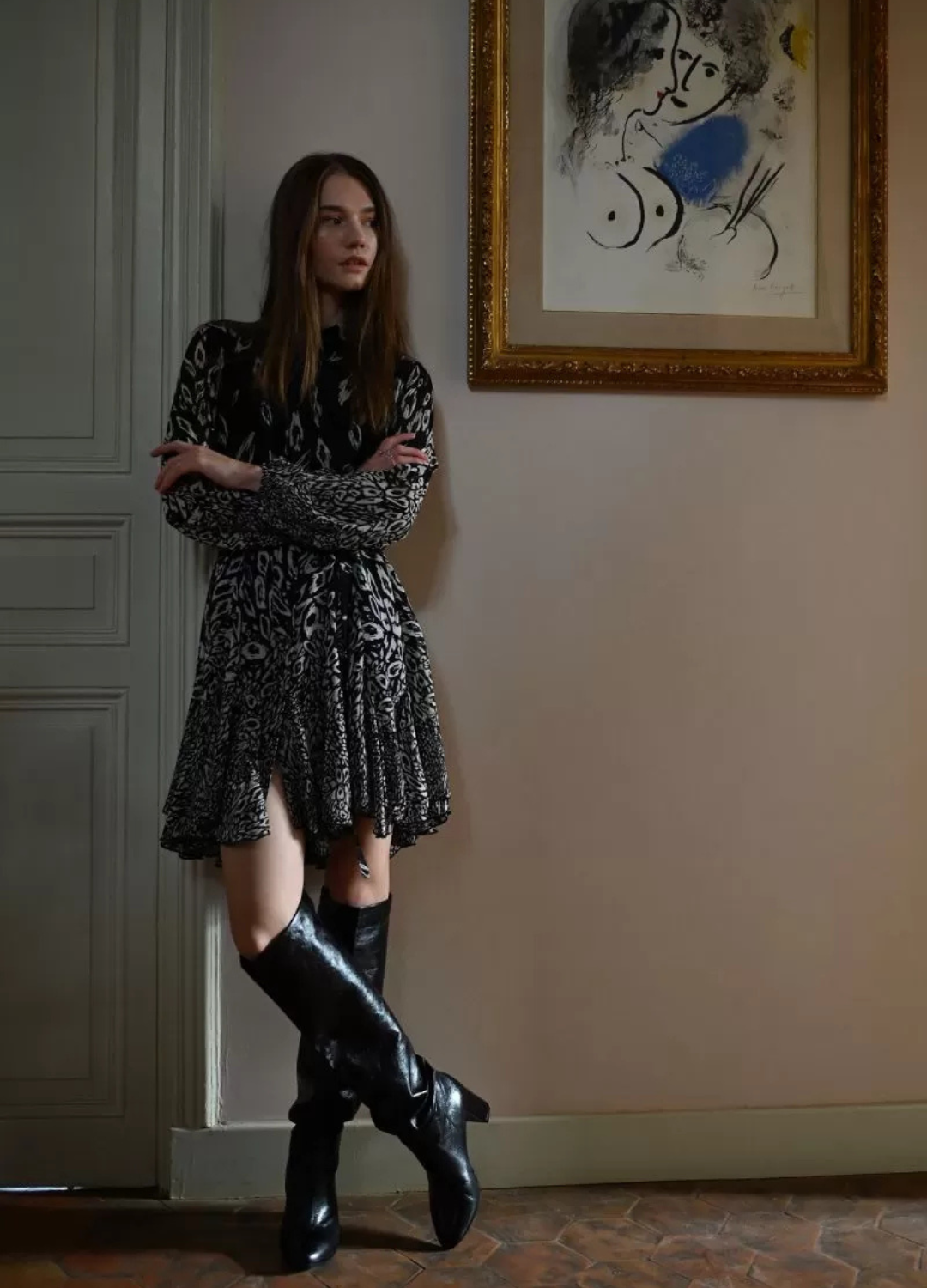 Molly Bracken - Black & White Flowing Dress