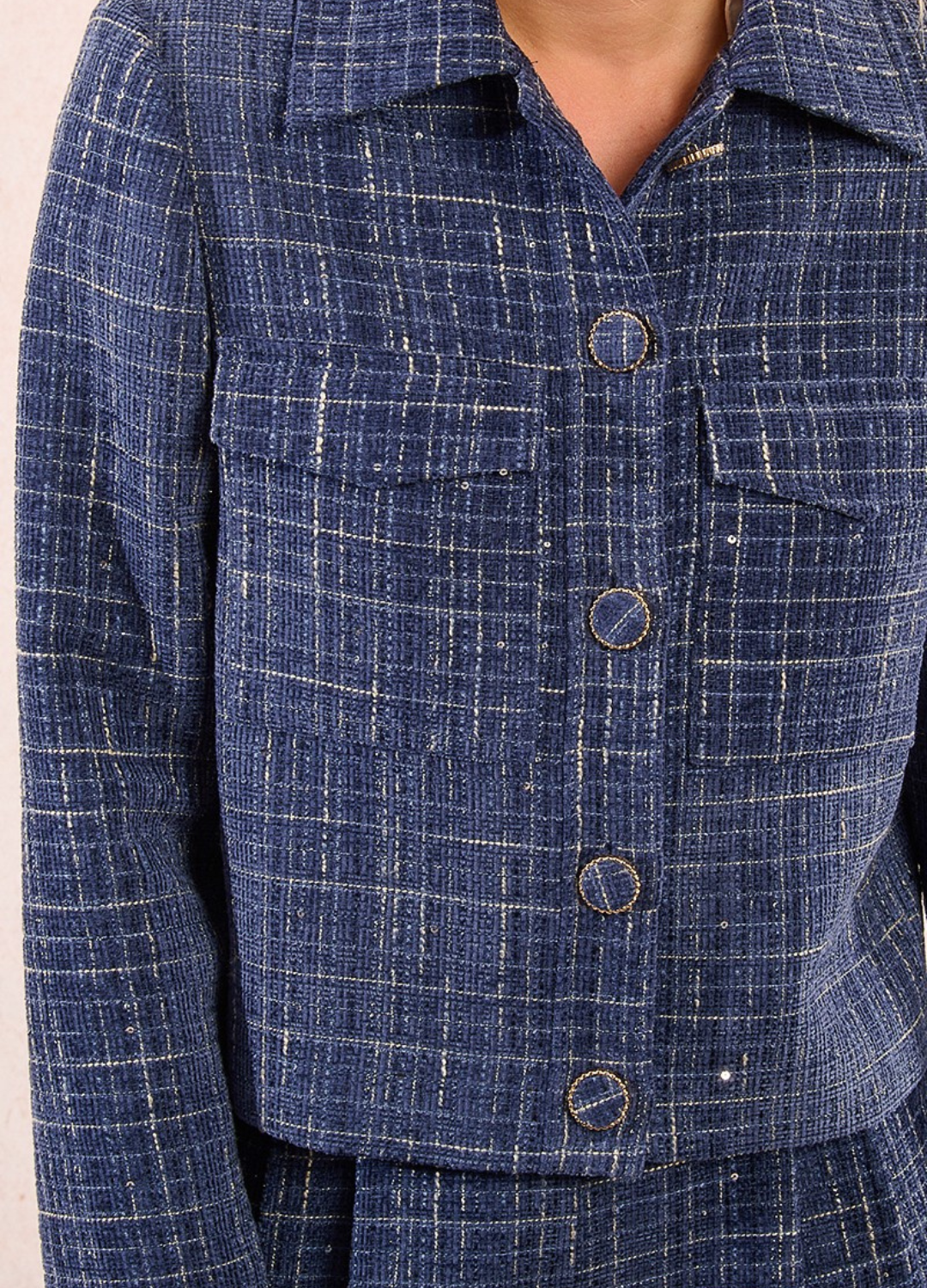 Molly Bracken - Blue Tweed Jacket