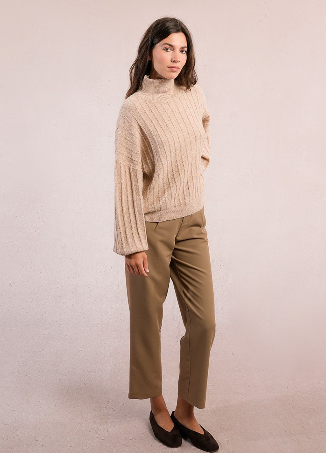 Molly Bracken - Glitz Beige Jumper