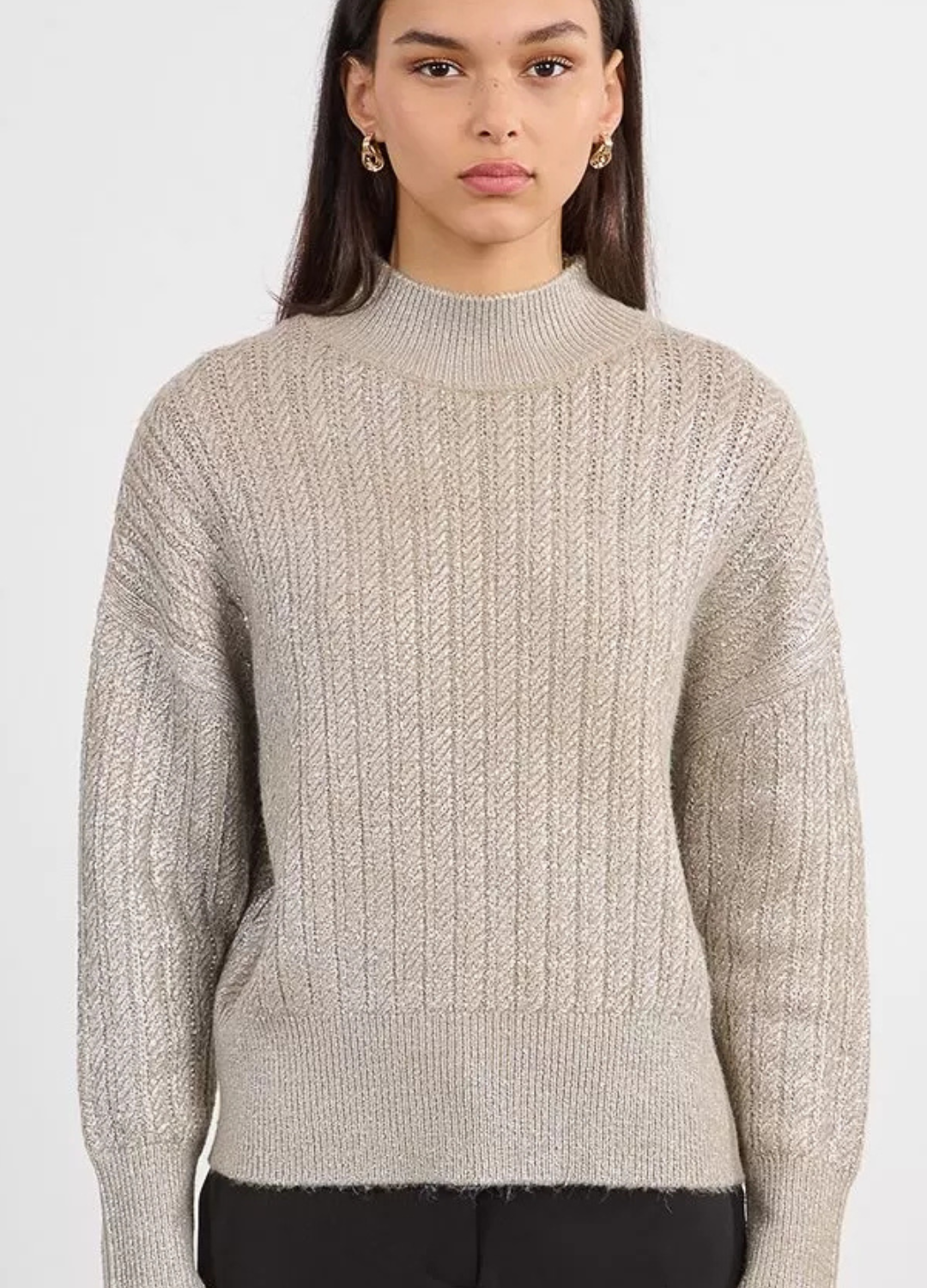 Molly Bracken - Iridescent Beige Jumper