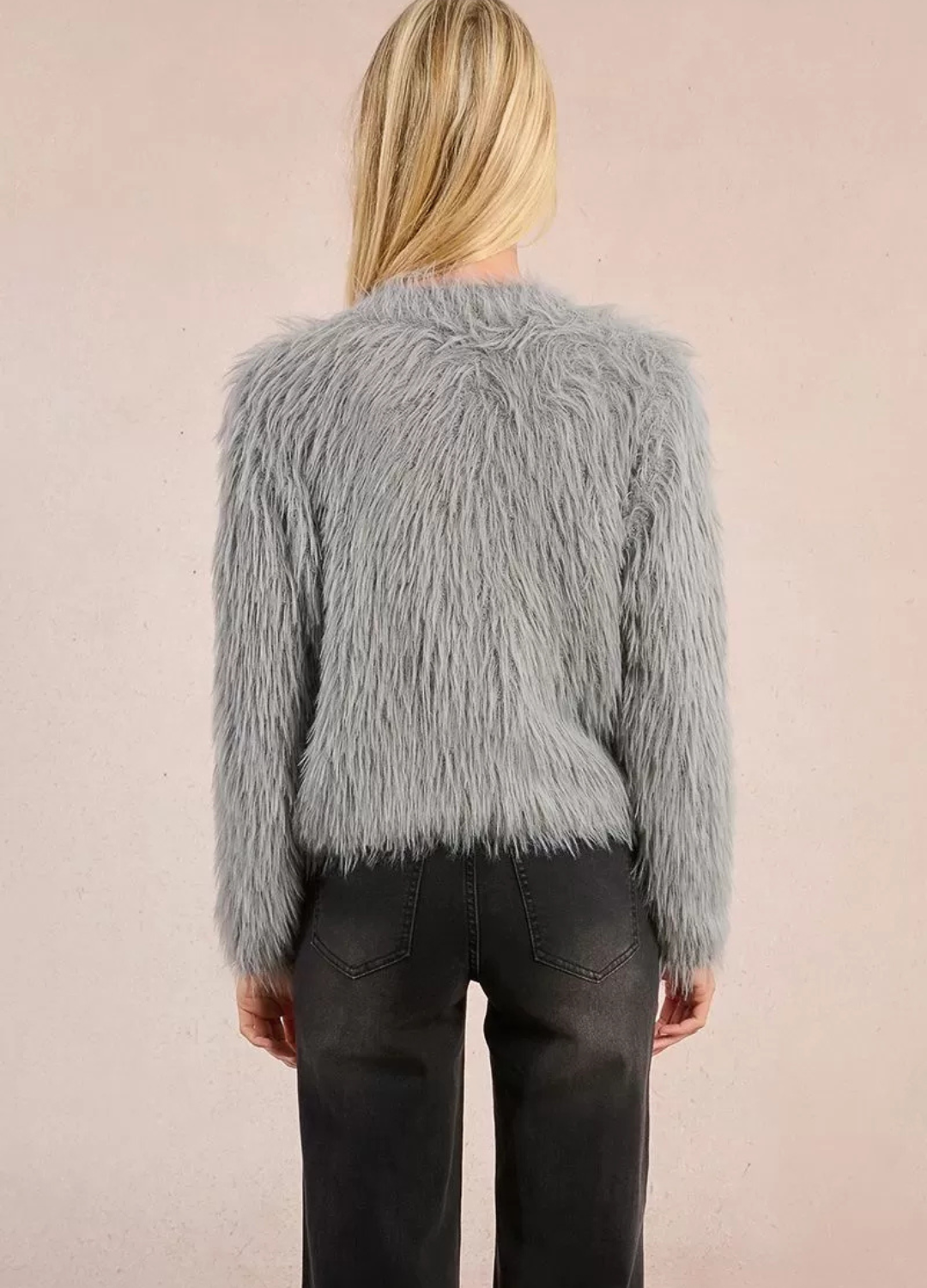 Molly Bracken - Grey Fur Cardigan