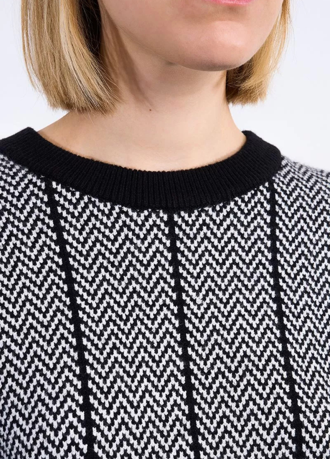 Molly Bracken - Black Herringbone Jumper