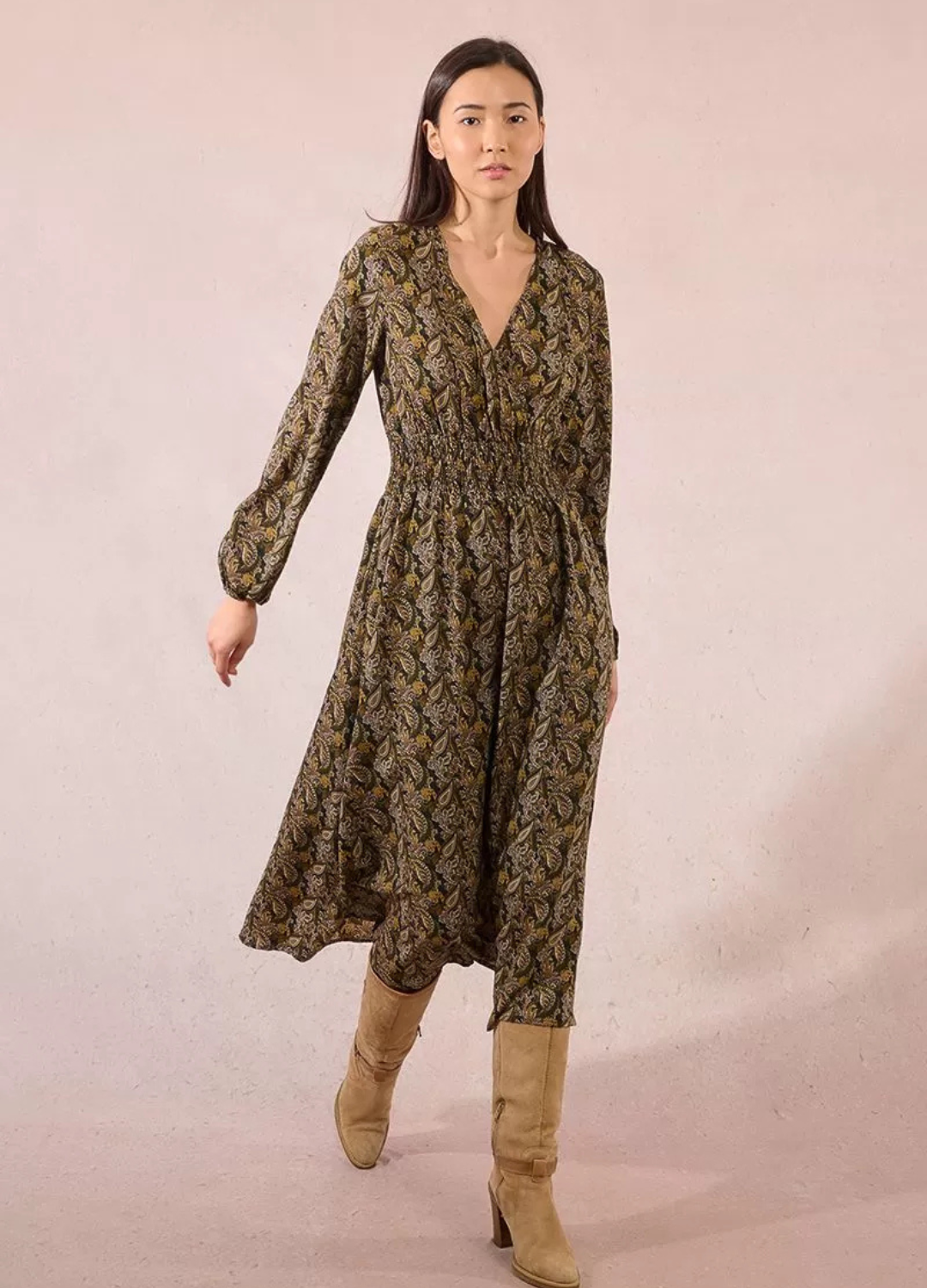 Molly Bracken - Khaki Floral Dress