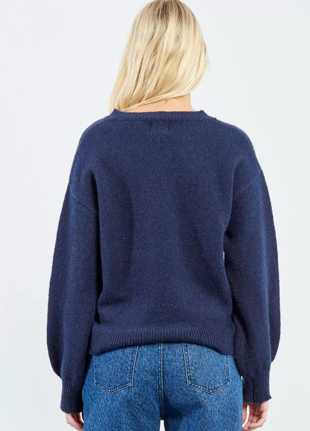 Molly Bracken - Navy Jewelled Jumper