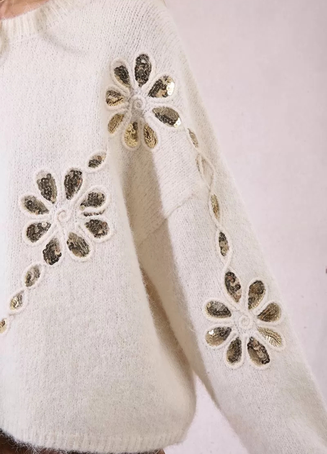 Molly Bracken - Off White Jumper