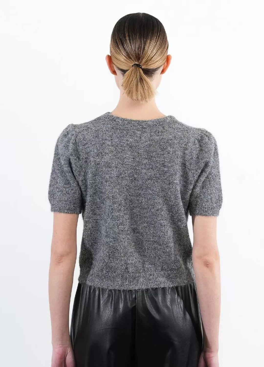 Molly Bracken - Silver Bow Grey Jumper