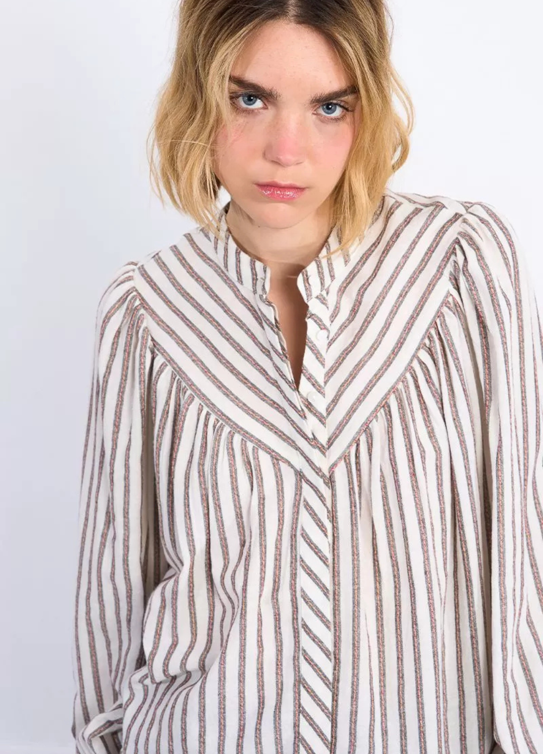 Molly Bracken - Stripe Brown Blouse