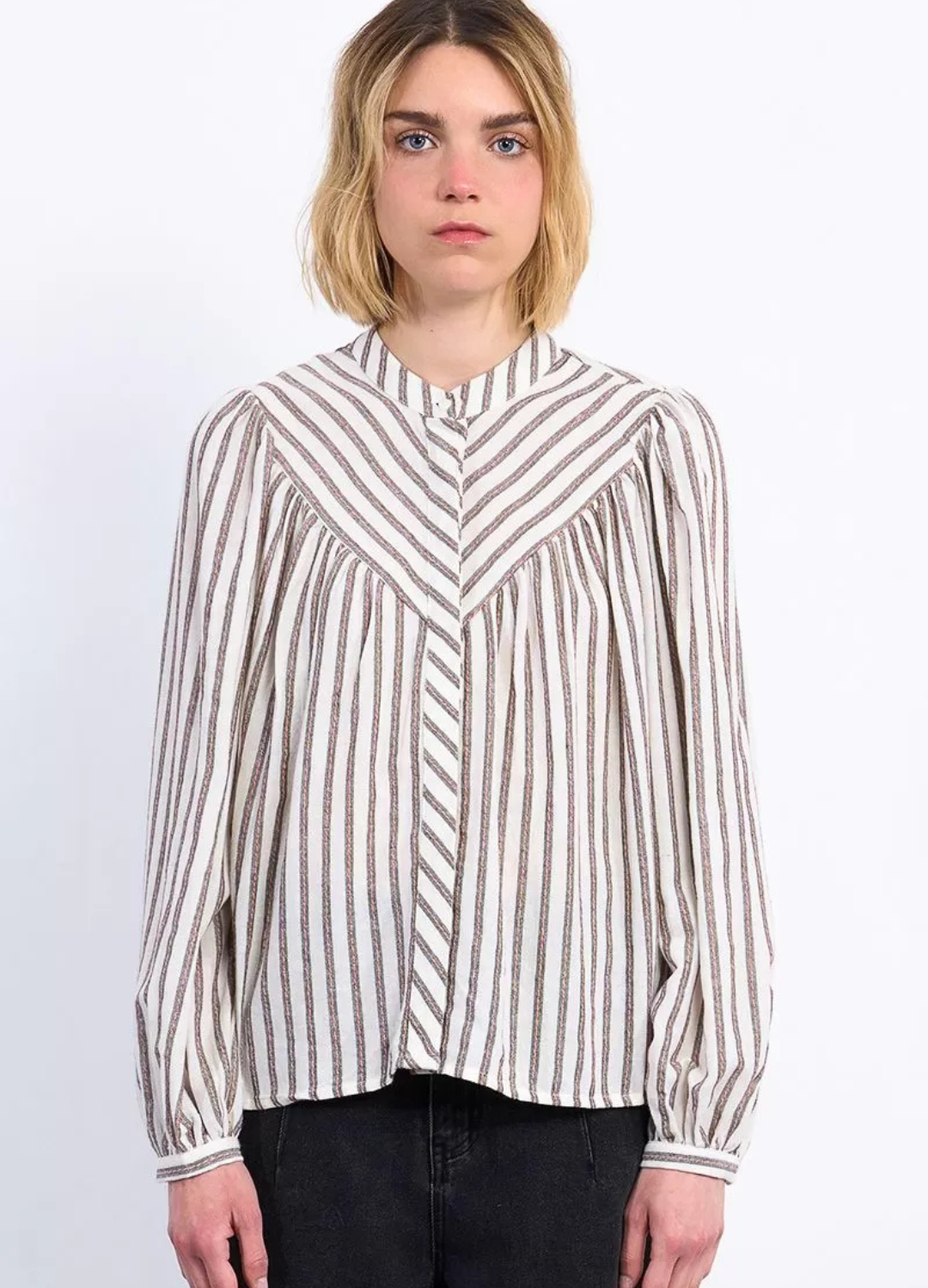 Molly Bracken - Stripe Brown Blouse