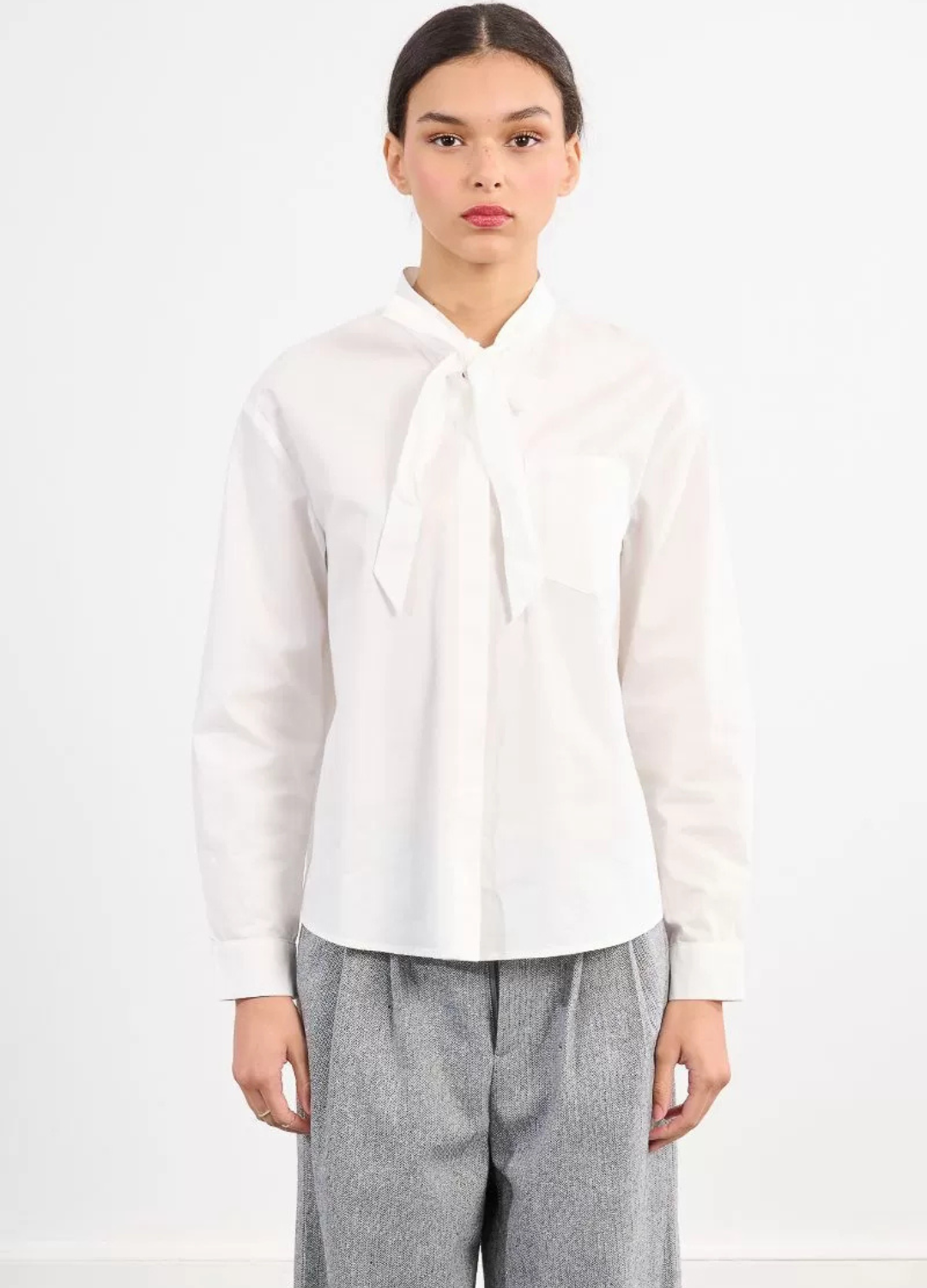 Molly Bracken - White Bow Blouse